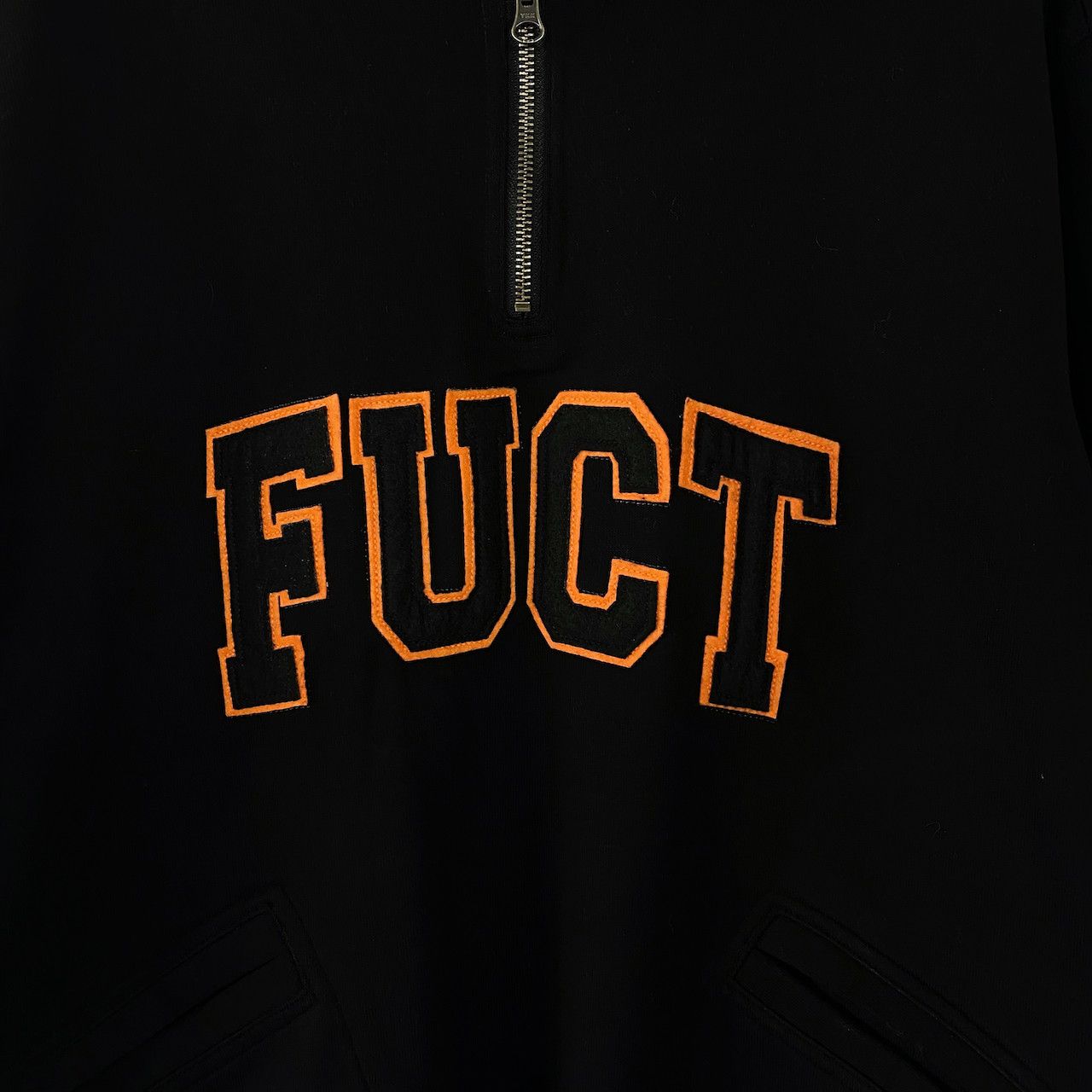 FUCT FUCT ACADEMY LOGO QUARTER ZIP SWEATER Size US L / EU 52-54 / 3 - 2 Thumbnail