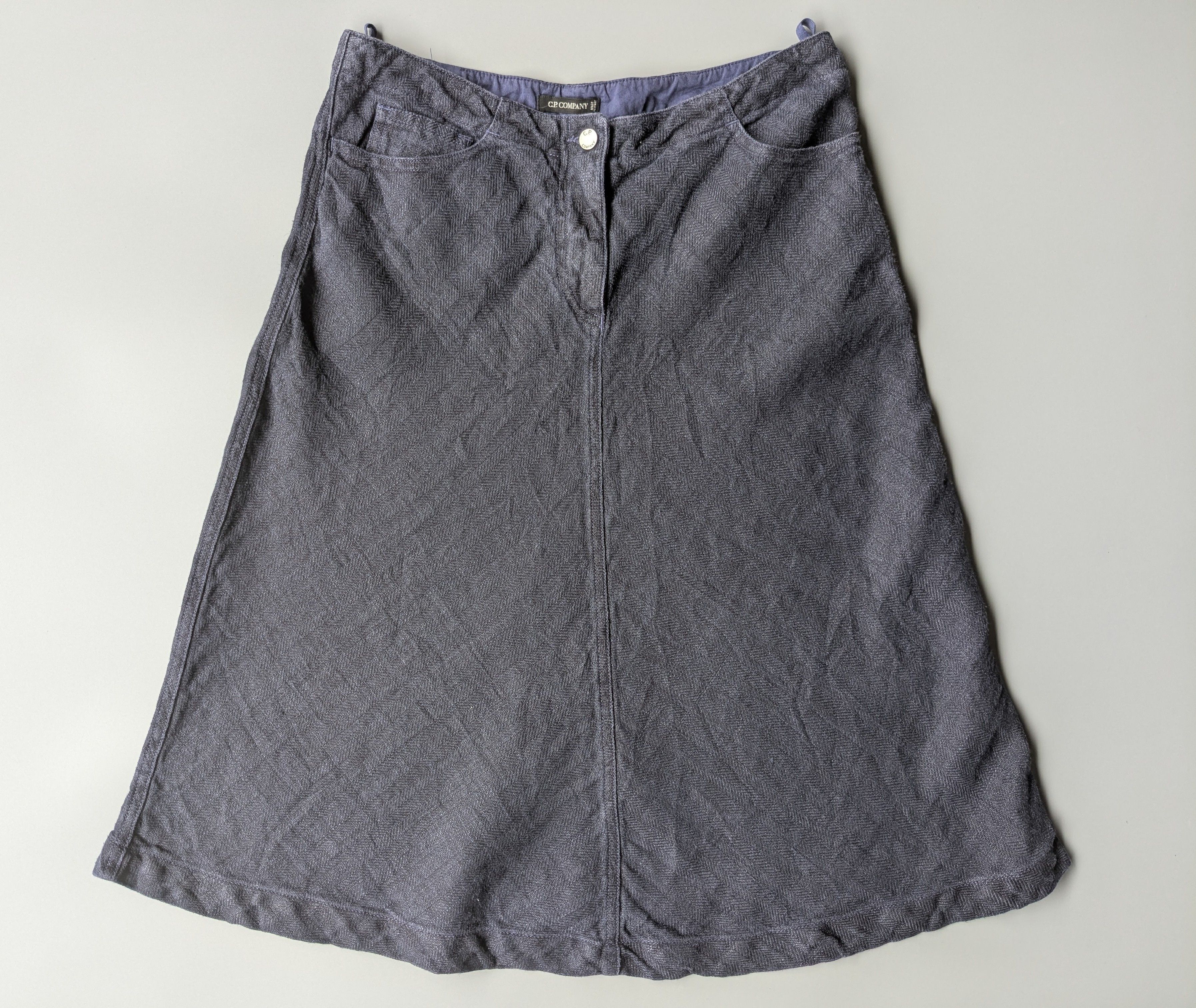 C.P. Company Vintage C.P Company midi skirt linen Size 26" / US 2 / IT 38 - 1 Thumbnail