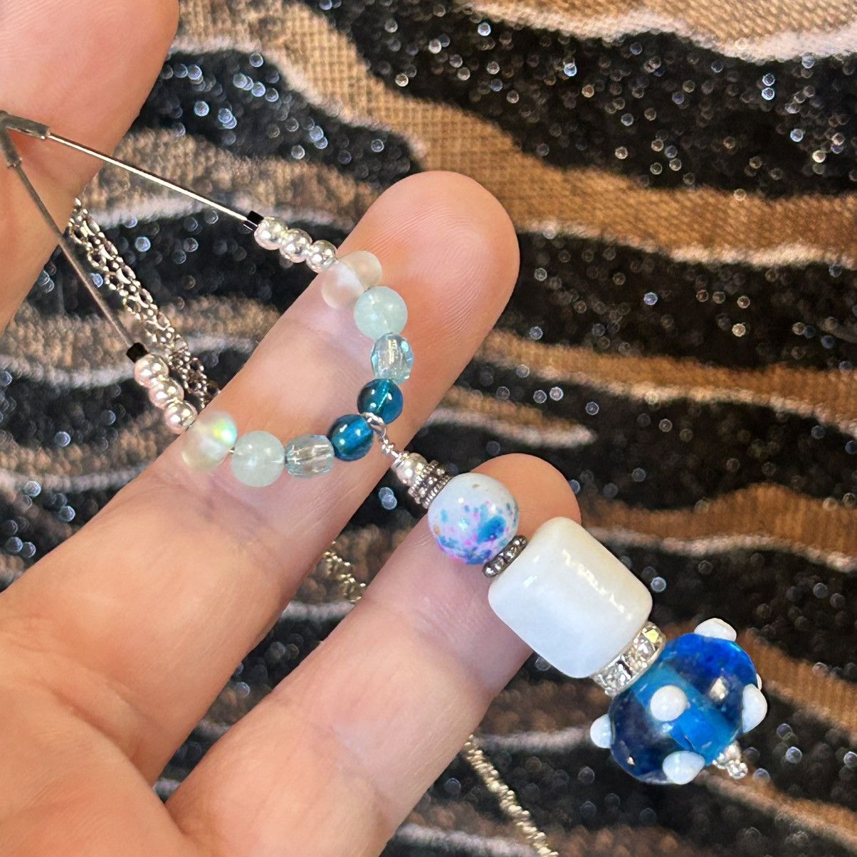 Handmade Handcrafted vintage bead changeable charm pendant necklace Size ONE SIZE - 1 Thumbnail