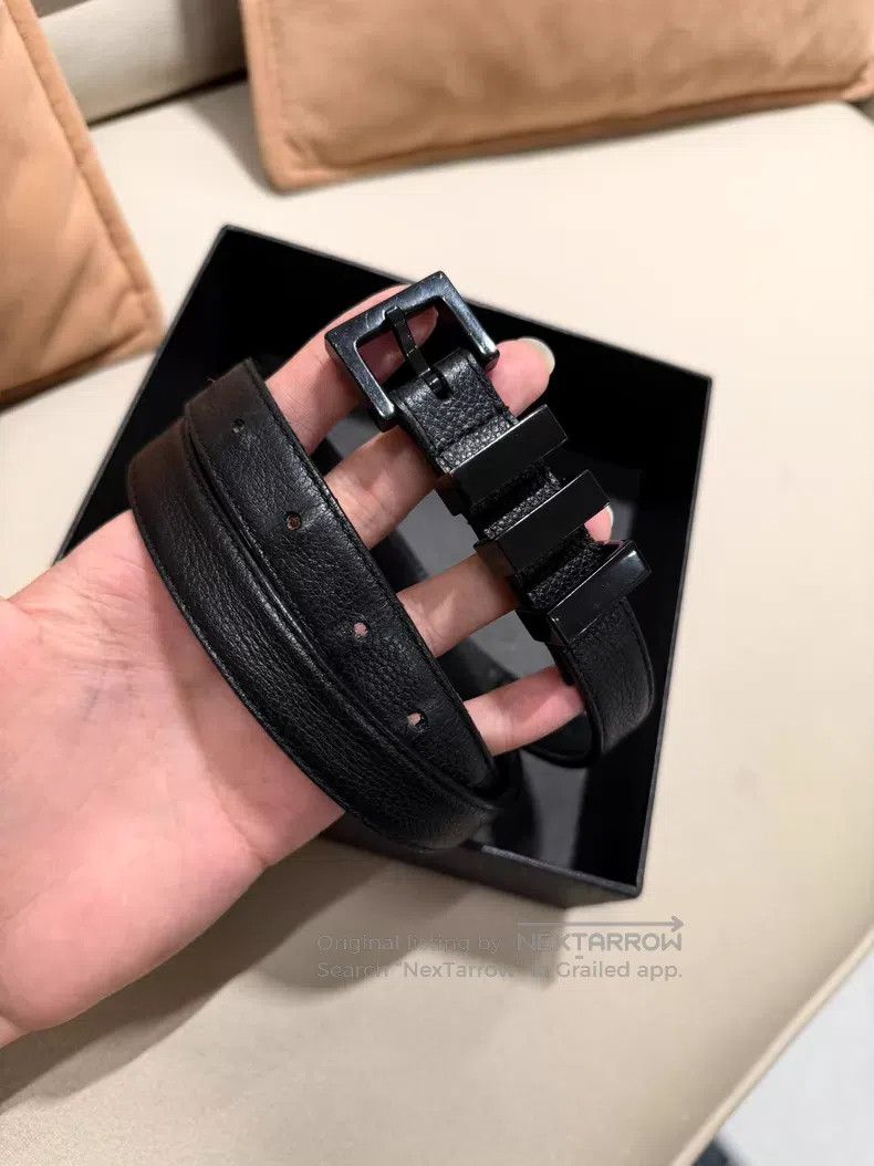 Saint Laurent Paris Saint Laurent Paris size 85 Black Three-section Buckle Belt Size ONE SIZE - 1 Thumbnail