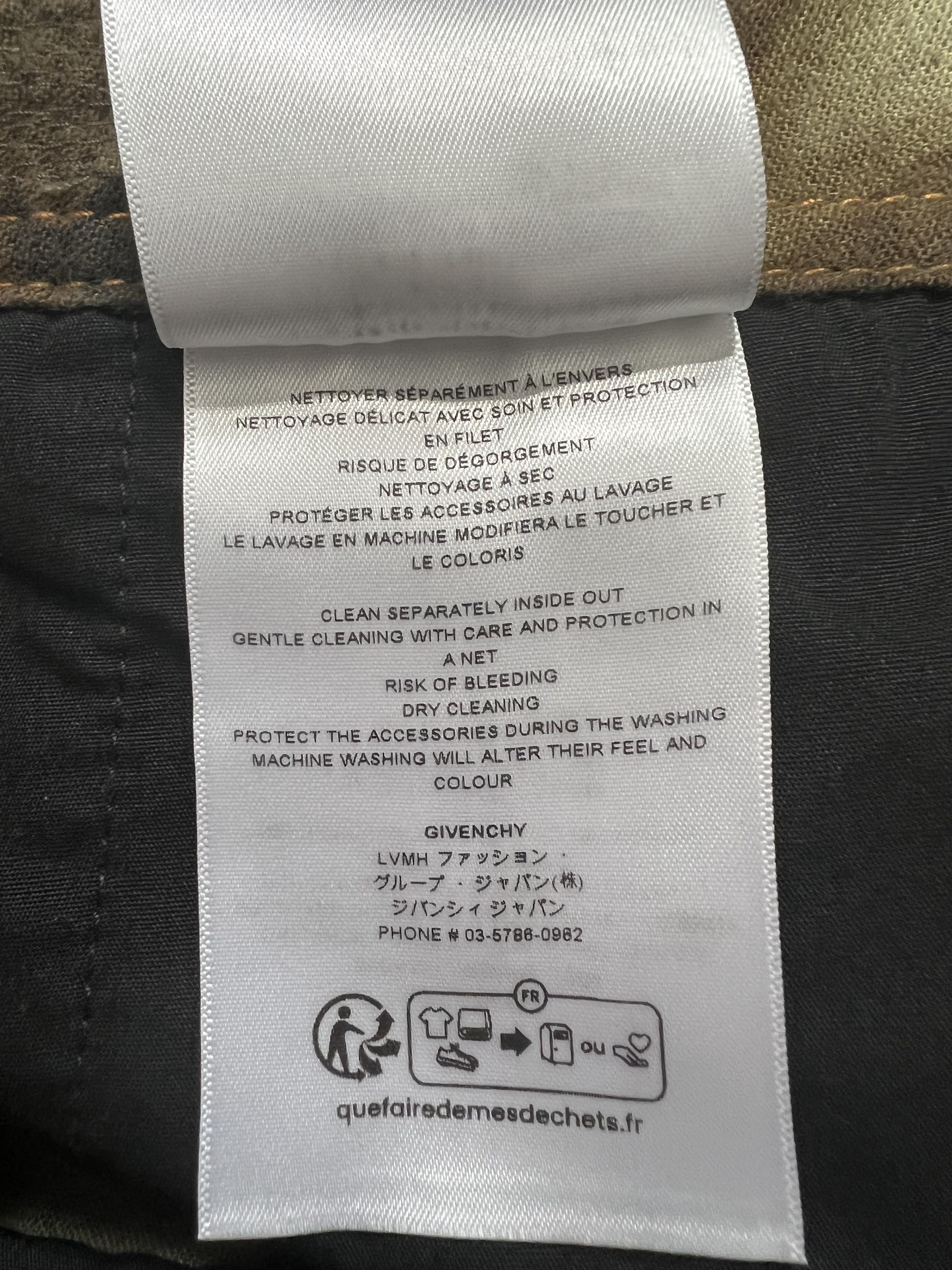 Givenchy Runway FW'23 Khaki Distressed Cargo Pants Size US 32 / EU 48 - 23 Thumbnail