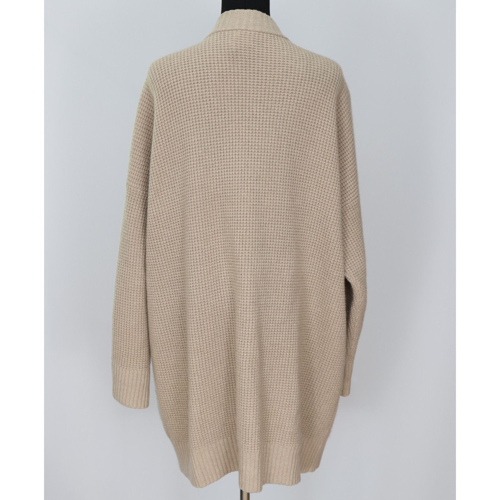 Eileen Fisher EILEEN FISHER Open Front Waffle Knit Cardigan Sweater Sz M Size M / US 6-8 / IT 42-44 - 4 Thumbnail