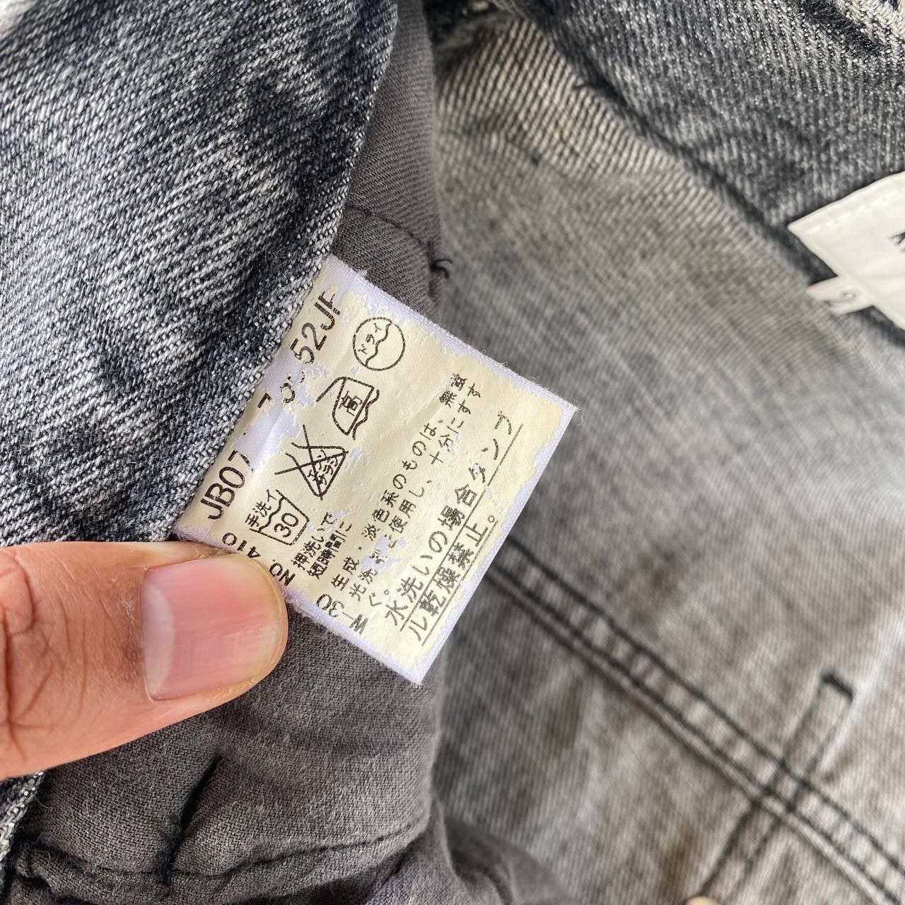 Takeo Kikuchi BJ6-19 VTG JAPAN TAKEO KIKUCHI DISTRESSED FADED GREYWASH Size US 29 - 9 Thumbnail