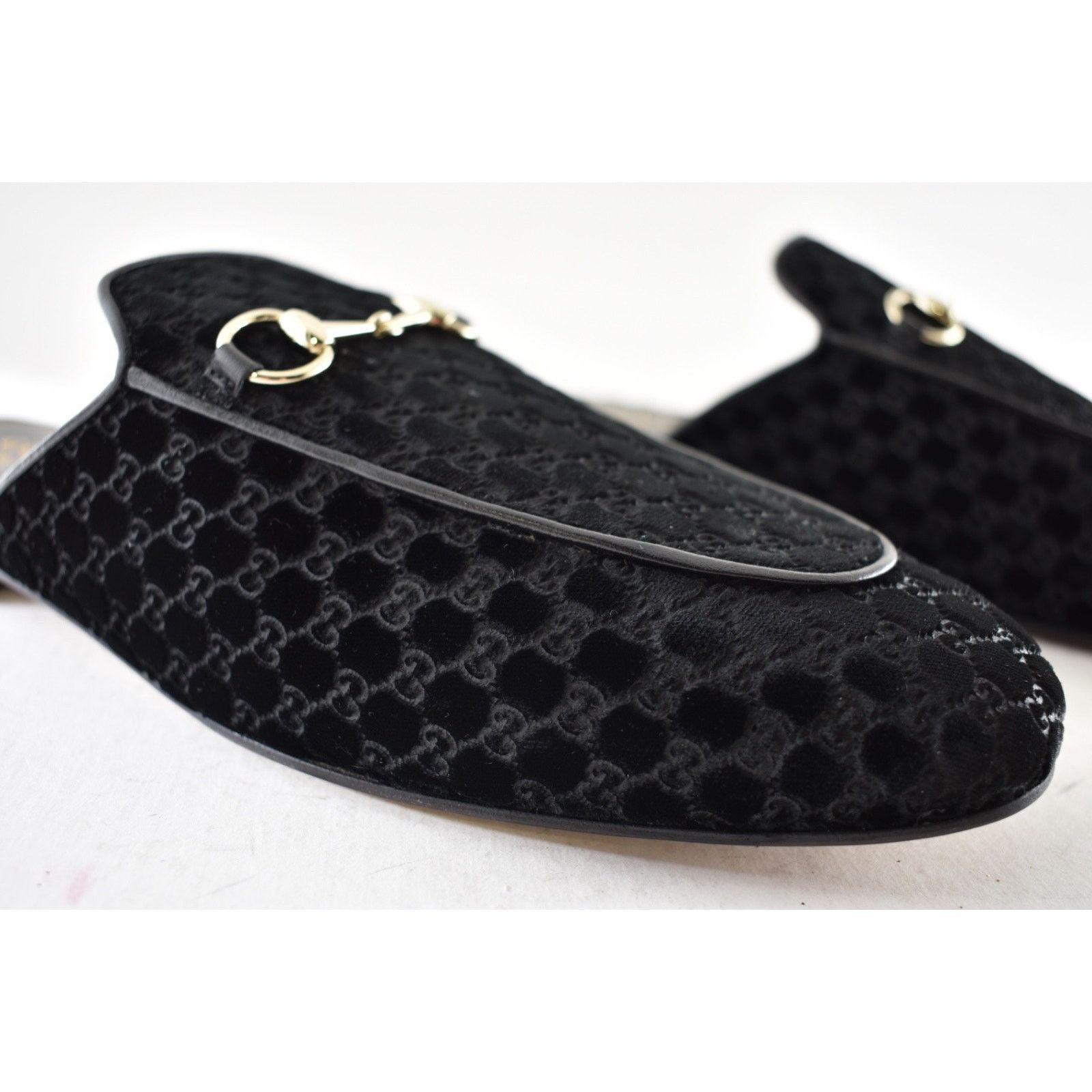 Gucci Gucci Princetown Velvet GG Black Backless Mule Flat 41 Size US 11 / IT 41 - 8 Thumbnail