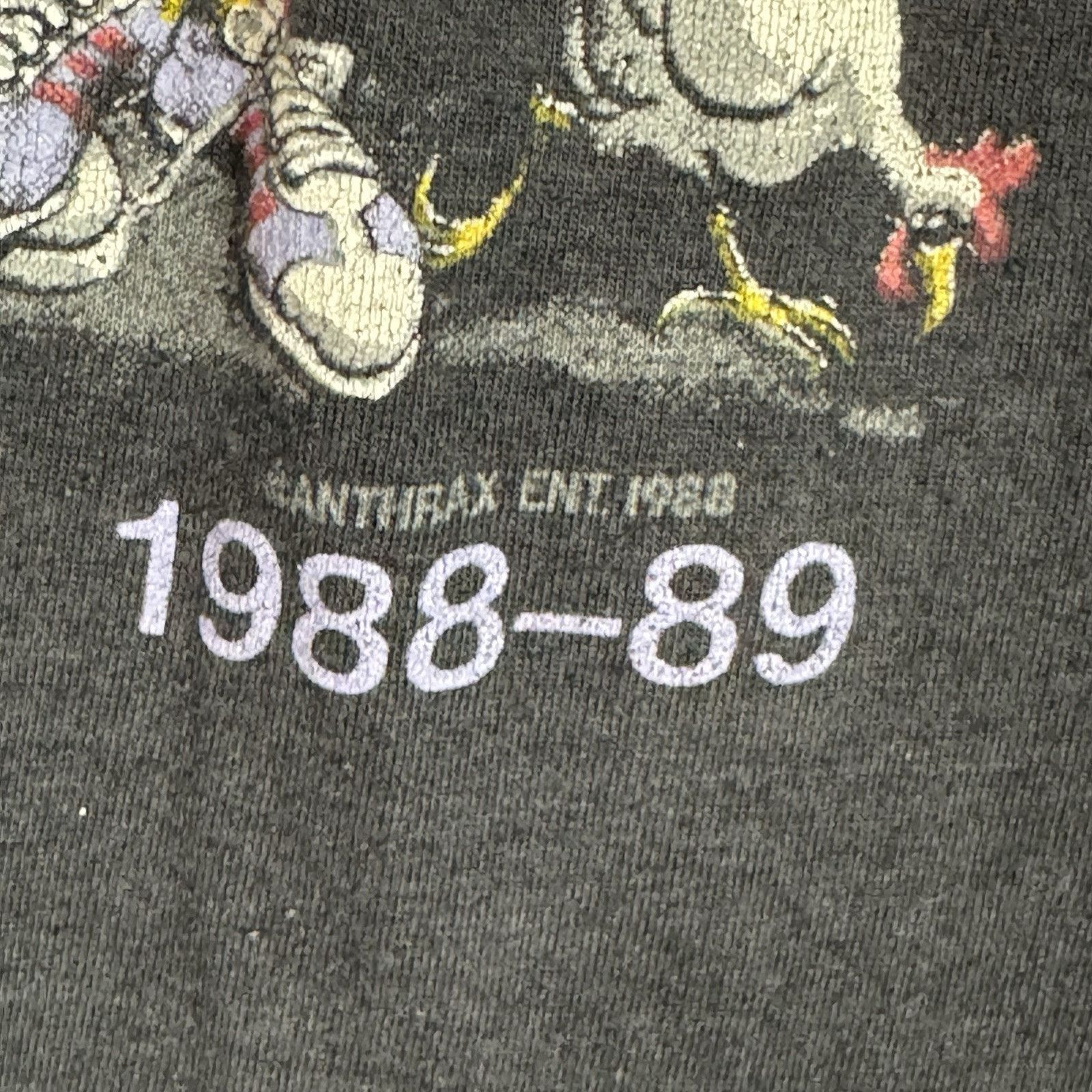 Band Tees × Vintage VTG Anthrax Road To Euphoria Graphic Band T-shirt 80s Size M Size US S / EU 44-46 / 1 - 7 Thumbnail