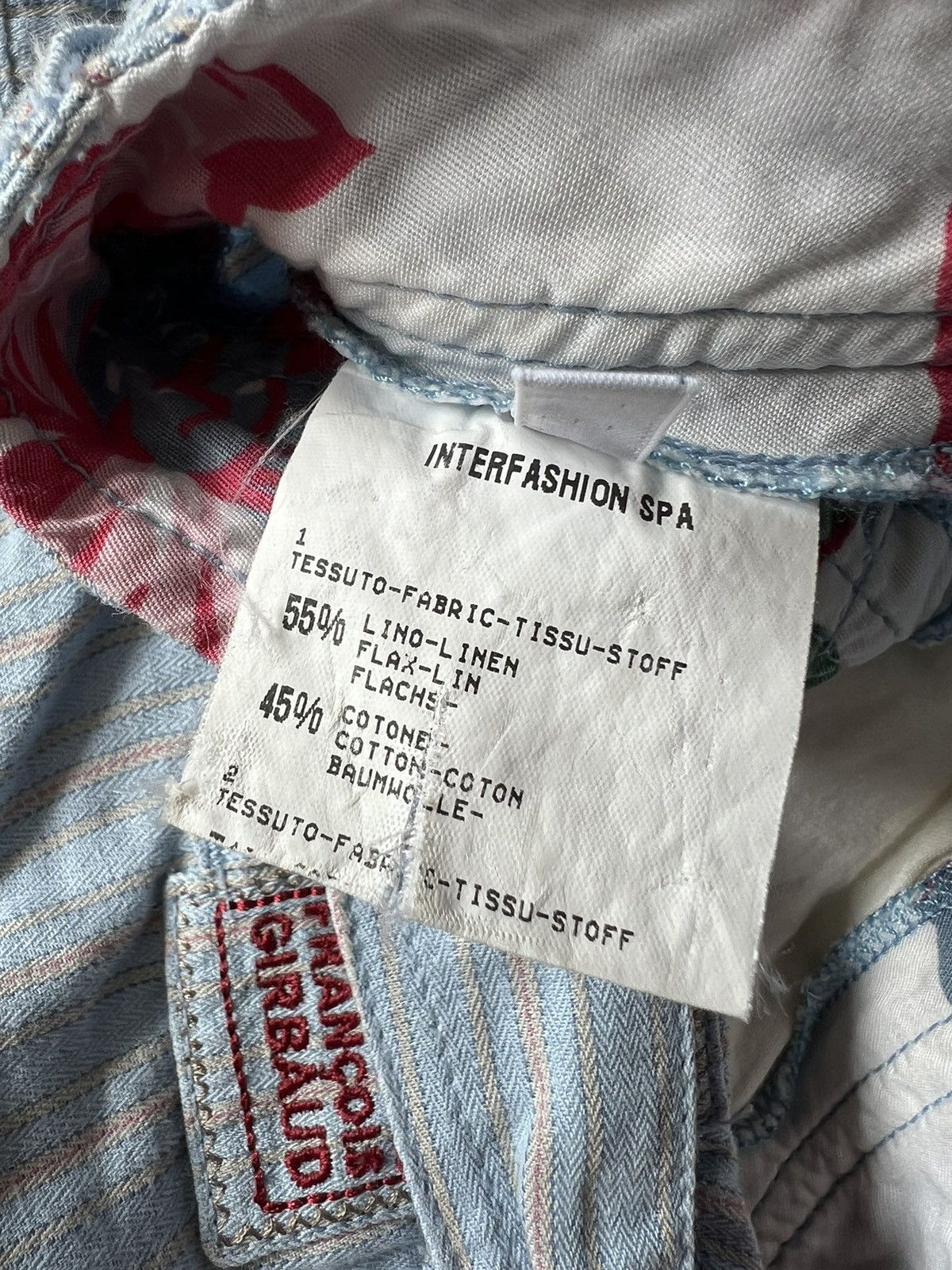 Marithe + Francois Girbaud Rare Vintage Linen Marithe Francois Girbaud Blue Pants Size US 32 / EU 48 - 9 Thumbnail