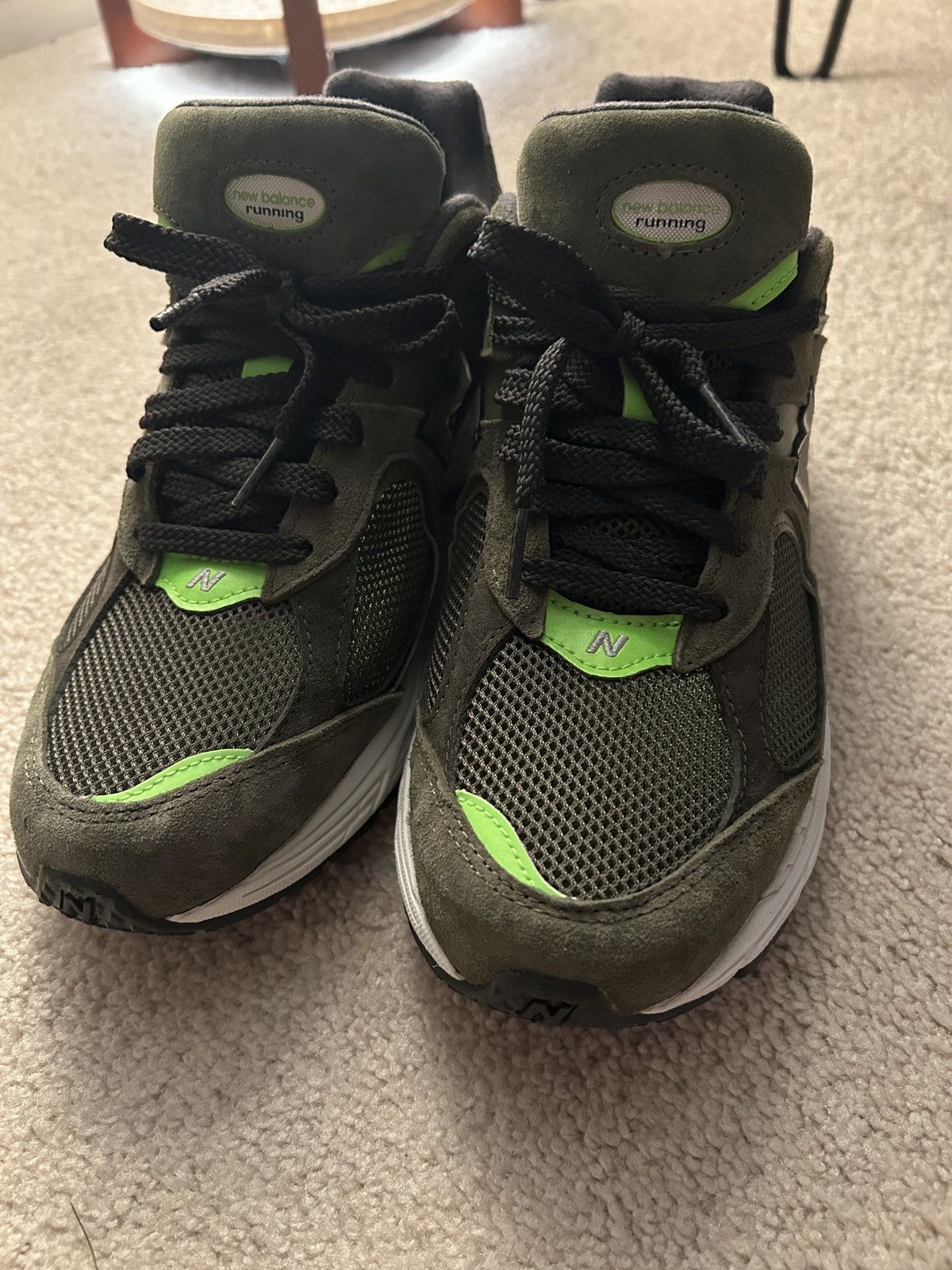 New Balance 2002r Olive w/ volt accent Size US 10 / EU 43 - 6 Thumbnail