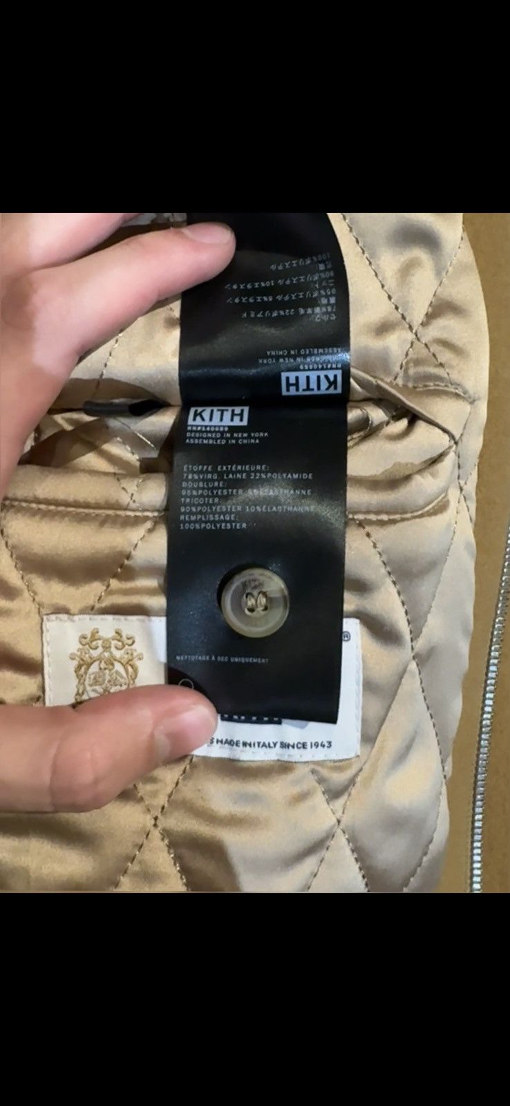 Kith Kith coaches jacket dorado Size US L / EU 52-54 / 3 - 9 Thumbnail