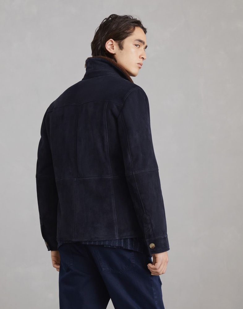 Brunello Cucinelli o1w1db10825 Fur Jacket in Blue Size US S / EU 44-46 / 1 - 4 Thumbnail