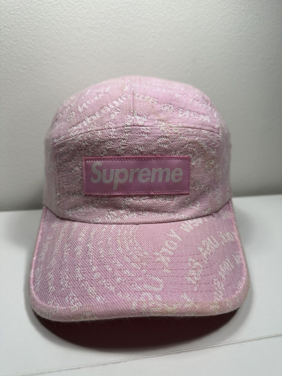 Supreme Supreme Circles Jacquard Denim Camp Cap Hat Size ONE SIZE - 1 Thumbnail