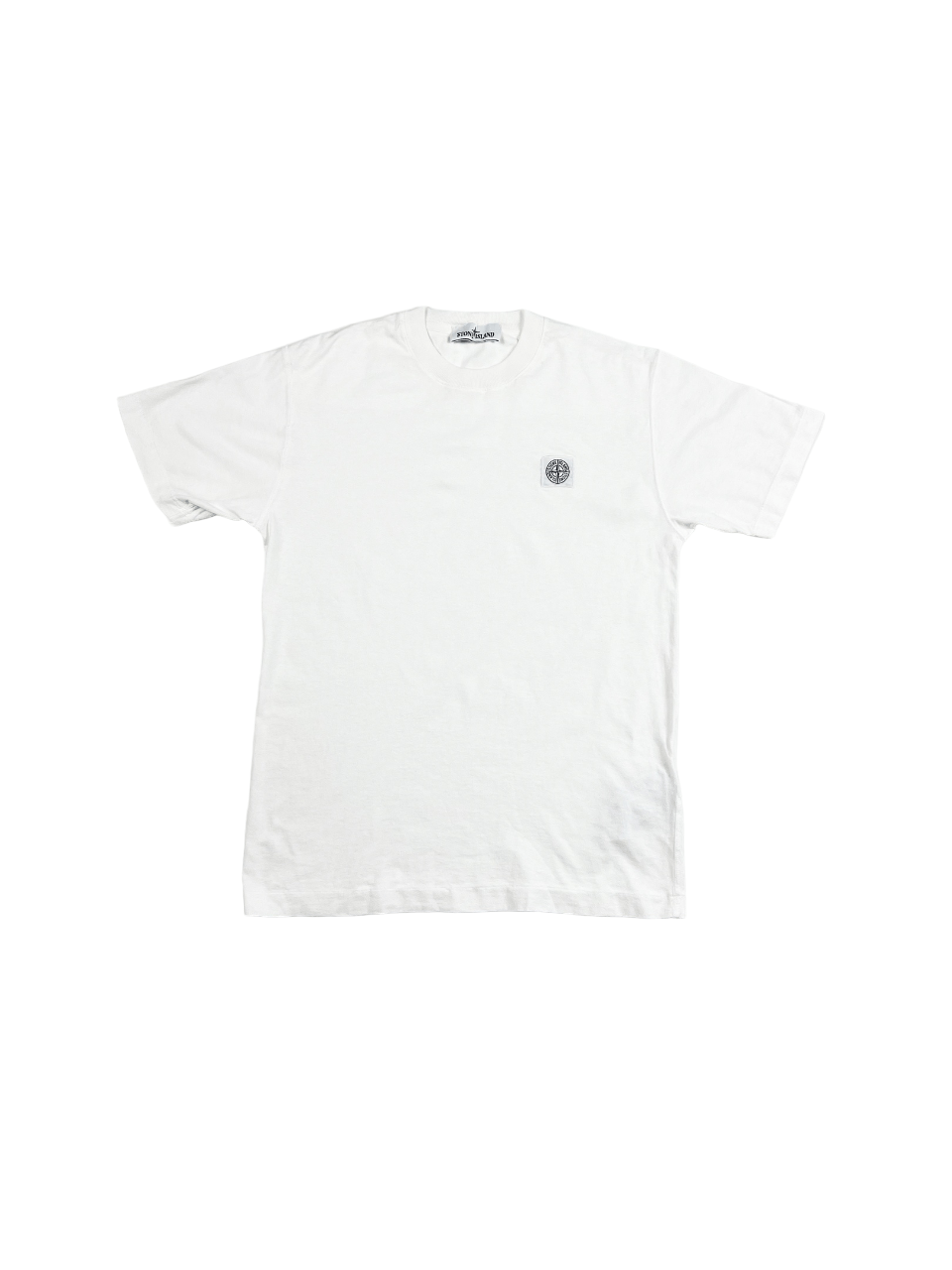 image of Stone Island T-Shirt Tee S in White, Men's (Size Small)