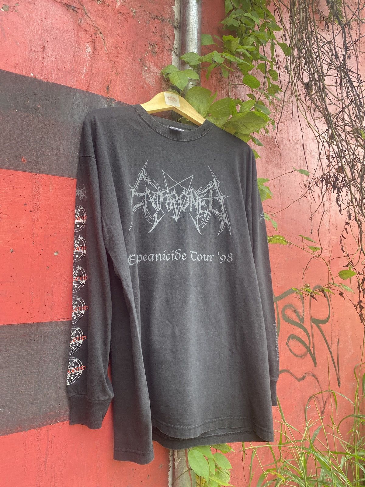 Band Tees × Vintage Enthroned Europeanicide Tour 1998 Black