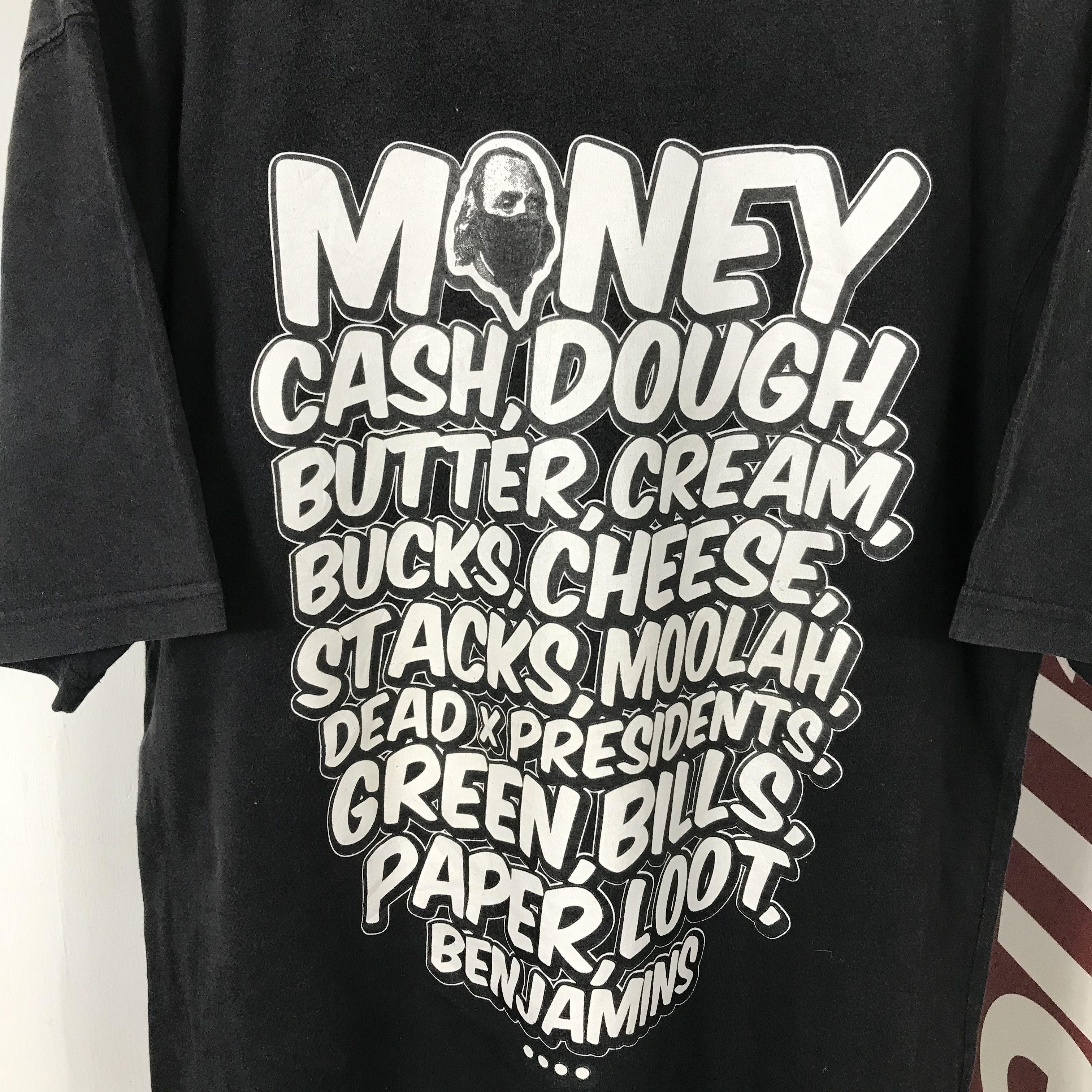 Rocawear Vintage Rocawear BENJAMIN ALL MONEY CASH Phototee Streetwear Size US XL / EU 56 / 4 - 4 Thumbnail