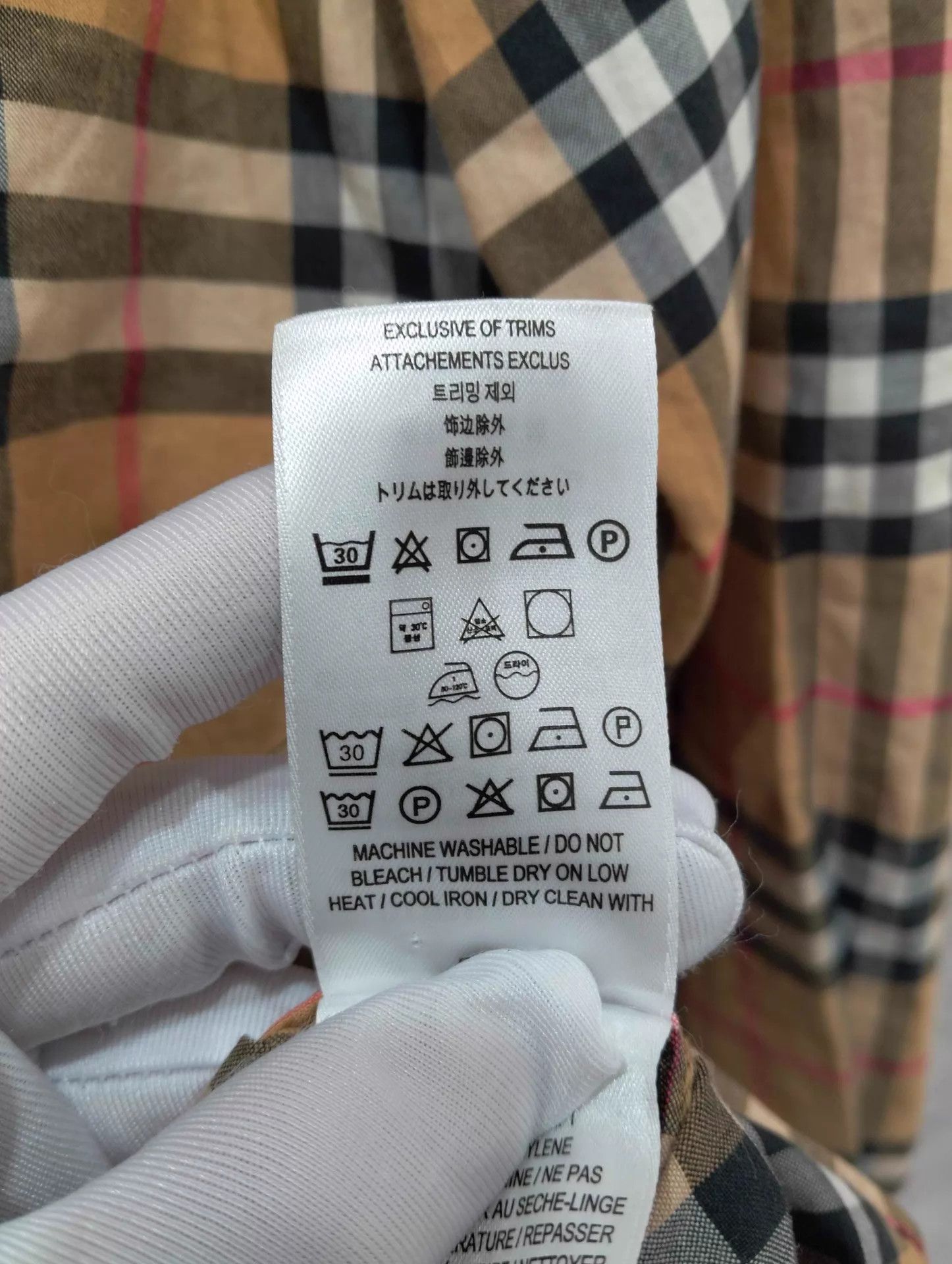 Burberry Burberry Check Long Sleeve Shirt XL 95 New Size US XL / EU 56 / 4 - 5 Thumbnail