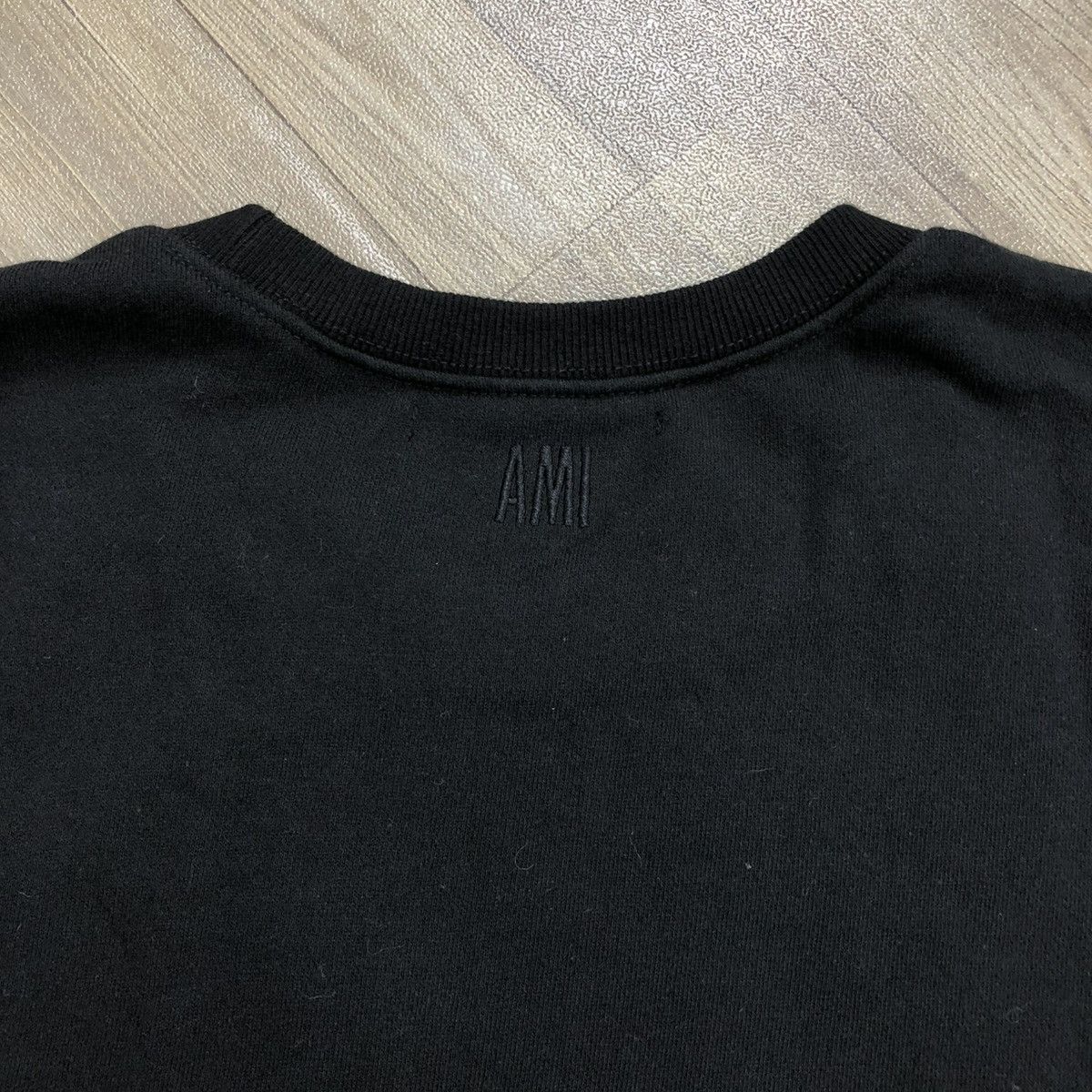 AMI Luxury Ami Alexandre Mattiussi Big Logo Black Sweatshirt Size US M / EU 48-50 / 2 - 14 Thumbnail