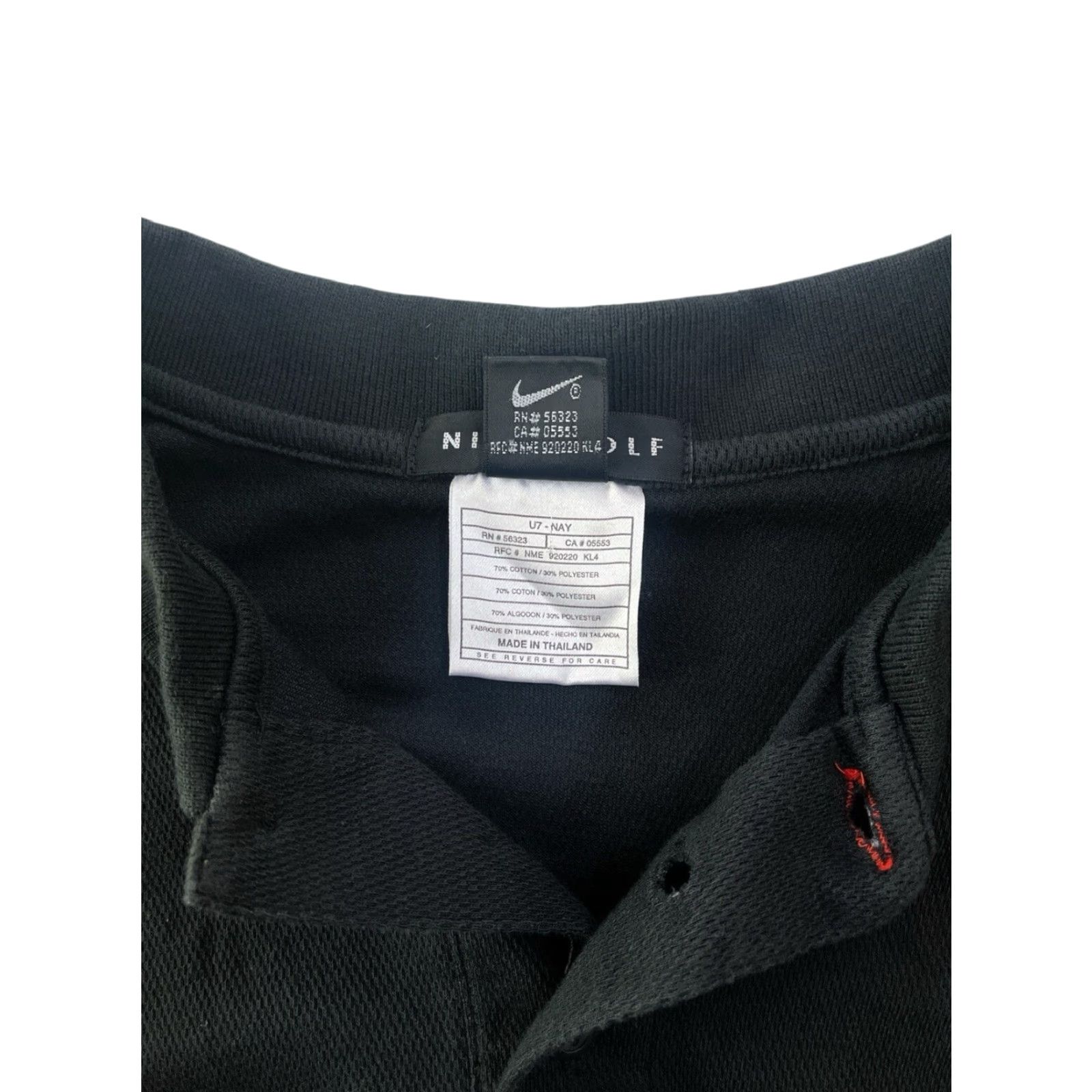 Nike VINTAGE Nike Golf Polo Shirt Mens L 90s GUC swoosh 18 BRED tiger woods Black Polo Mens L 90s Golf Nike Golf 90s Mens Han? Size US L / EU 52-54 / 3 - 4 Thumbnail