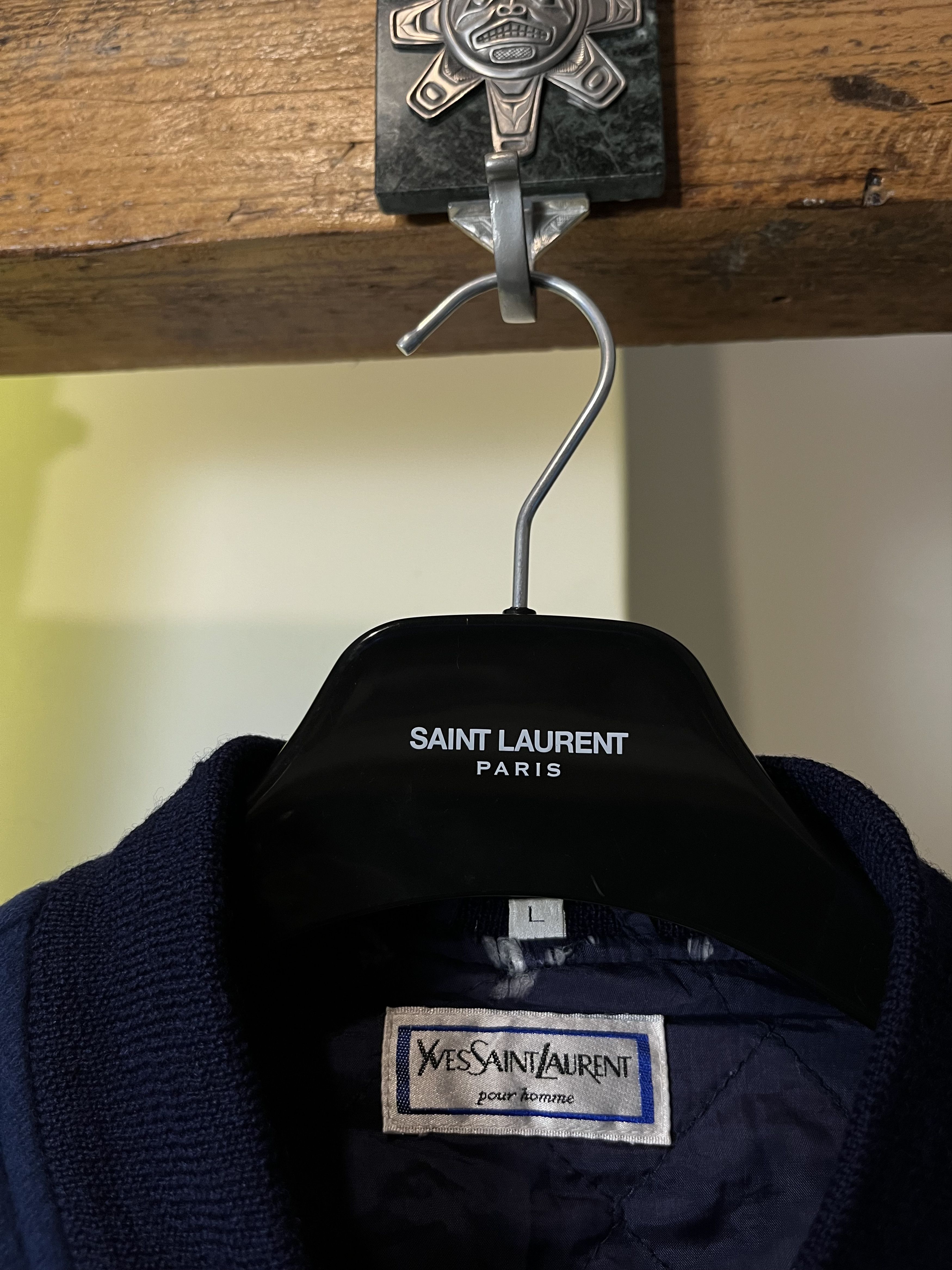 Yves Saint Laurent Vintage 90s Yves Saint Laurent YSL Wool Bomber Jacket Size US L / EU 52-54 / 3 - 4 Thumbnail
