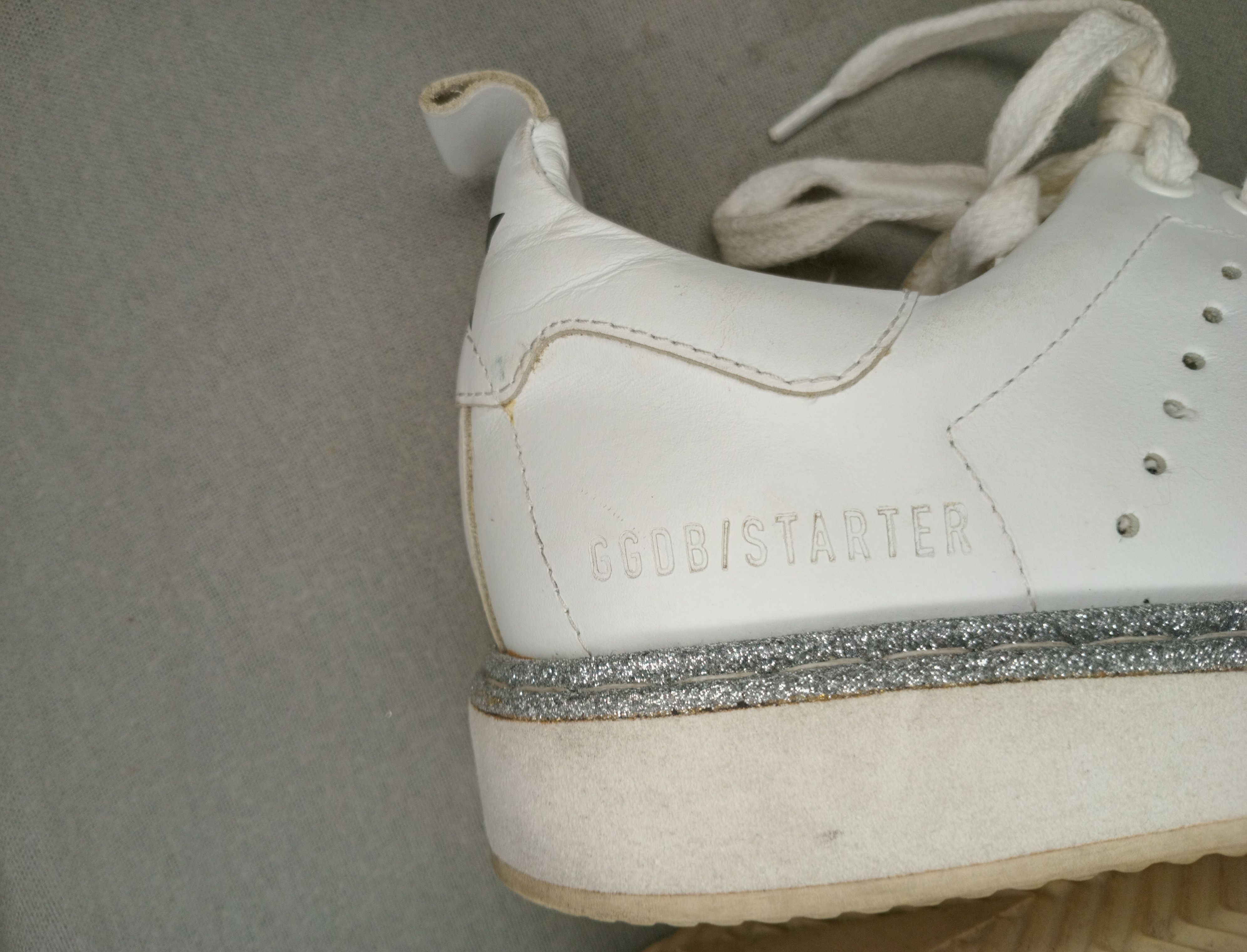 Golden Goose Golden Goose Starter glitter trimmed sneakers. Size US 5 / IT 35 - 5 Thumbnail