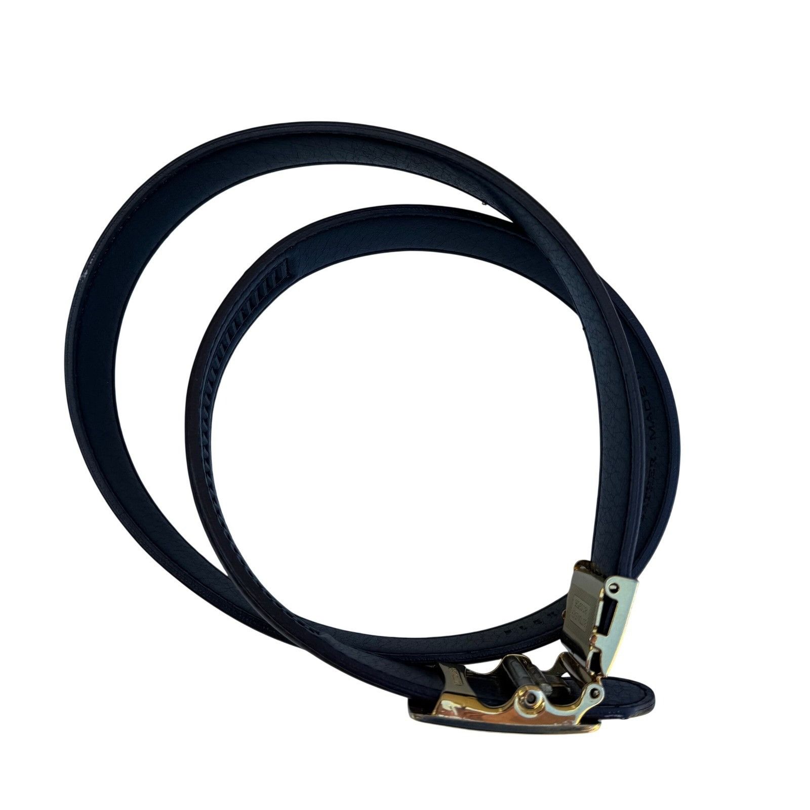 Other Flex Mens Vintage Ratchet Belt Dark Brown Genuine Leather Go Size ONE SIZE - 8 Thumbnail