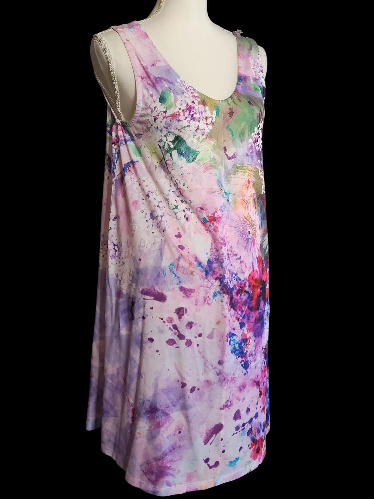 Other Time & Tru Sleeveless V-Neck Casual Dress Size S / US 4 / IT 40 - 4 Thumbnail