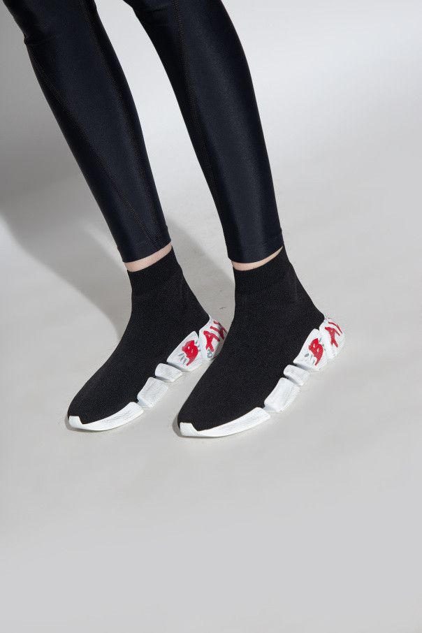 Balenciaga o1bcso1str1024 Speed 2.0 Graffiti Recycled Knit Sneaker Size US 10 / IT 40 - 2 Thumbnail