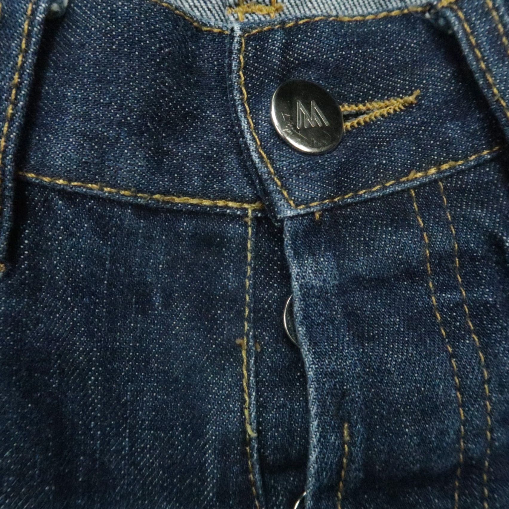 Mizzen+Main Mizzen+Main Jeans Mens 30x33 Blue 5-Pocket Denim Button Fly Straight Jeans Mens Regular 30 Blue Size US 30 / EU 46 - 4 Thumbnail