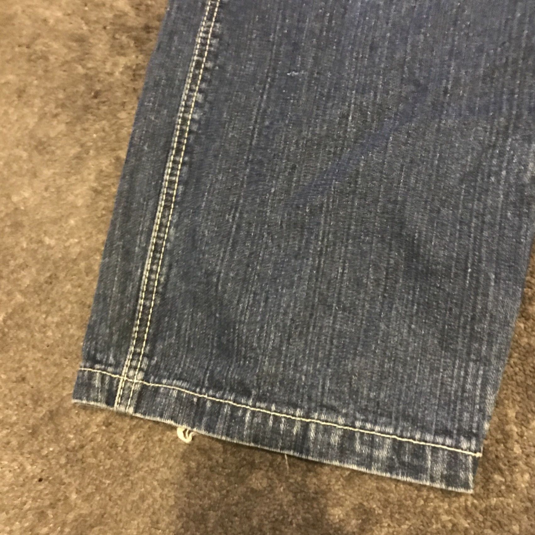 Southpole Southpole Jeans Baggy Wide-Leg Blue Mens RN82628 Size 34 Denim 5-Pocket Baggy Hip Hop Skater Vintage Regular Rise High 31 In Inseam Cotton Dark Wash Size US 34 / EU 50 - 3 Thumbnail