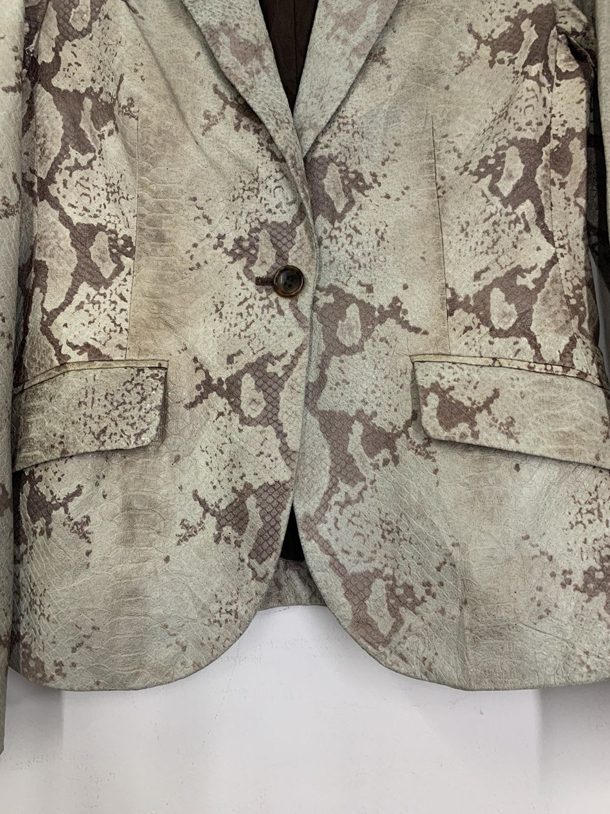 Japanese Brand × Theory Theory Luxe Python Leather Coat Size US XS / EU 42 / 0 - 6 Thumbnail