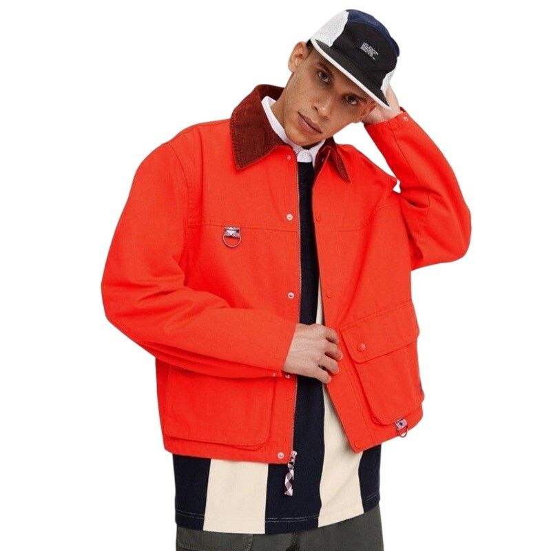 Levi's Levis Panhandle Men’s Trucker Jacket Zip Up Orange XL Size US XL / EU 56 / 4 - 5 Thumbnail