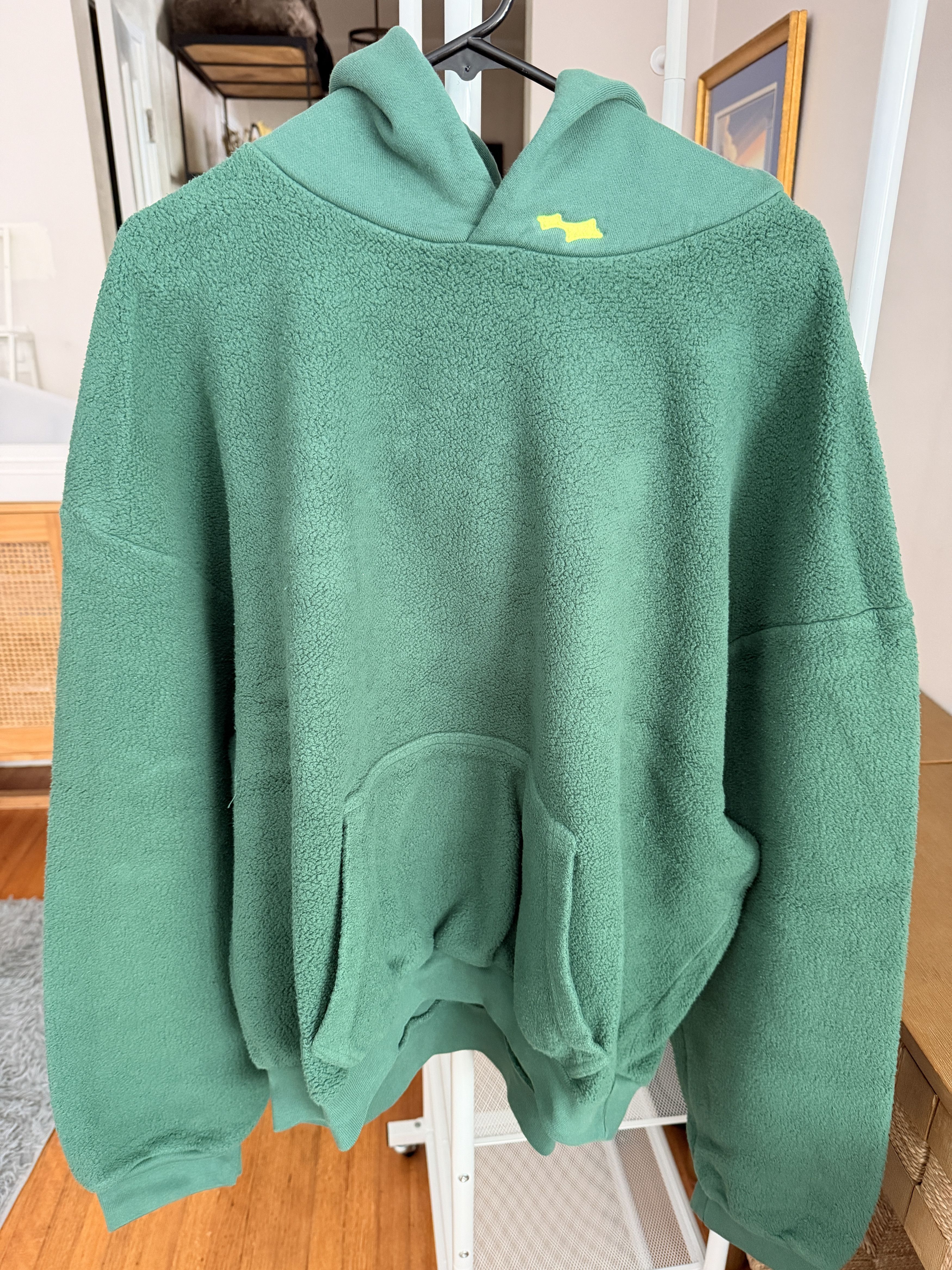 SKYLRK SKYLRK SUPER BLUE STAND ON BUSINESS HOODIE PADDED SHOULDERS 