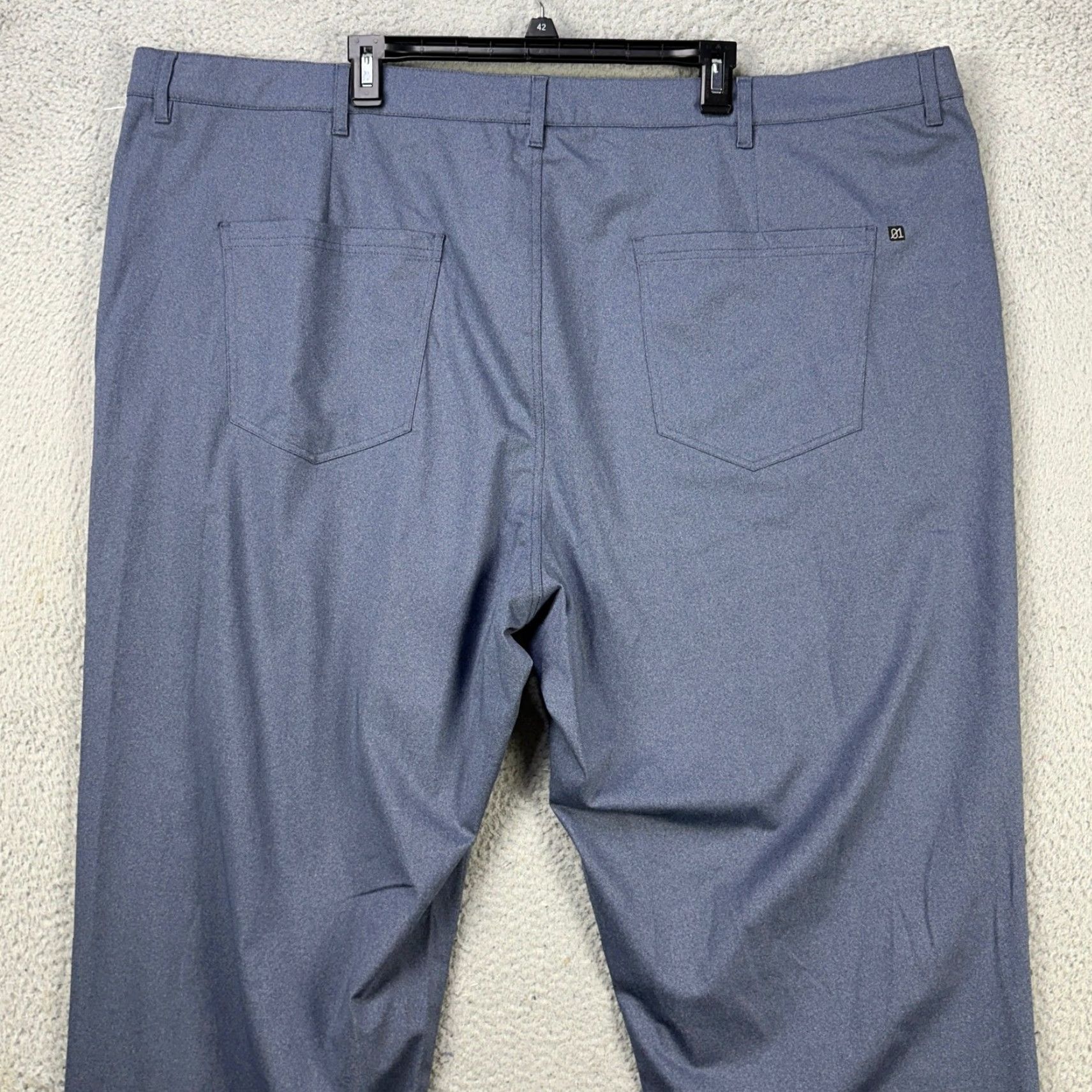 Vintage 01.Algo Mens Chino Golf Pants 44 Blue Performance Tech Straight Pocket Logo NEW Size US 44 / EU 60 - 2 Thumbnail