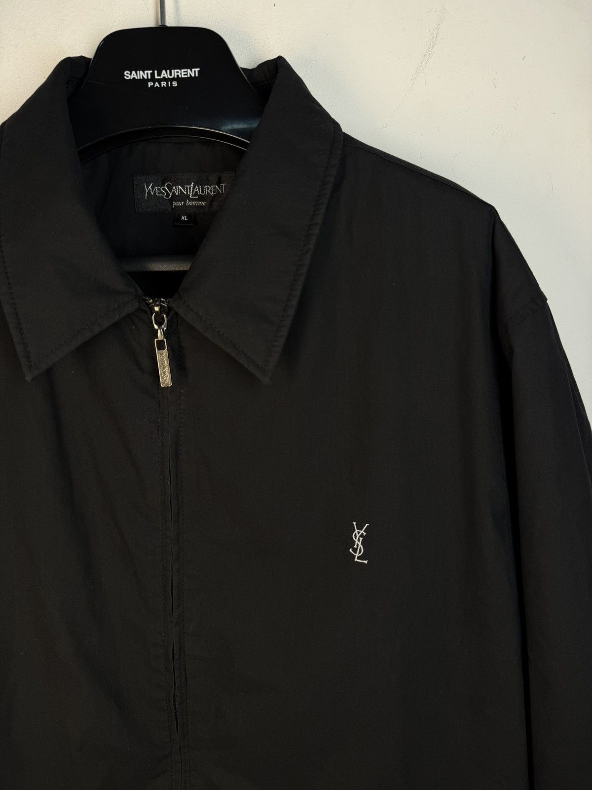 Yves Saint Laurent Warm Black YSL Jacket Bomber Quilted Vintage Y2k zip up Size US XL / EU 56 / 4 - 1 Thumbnail