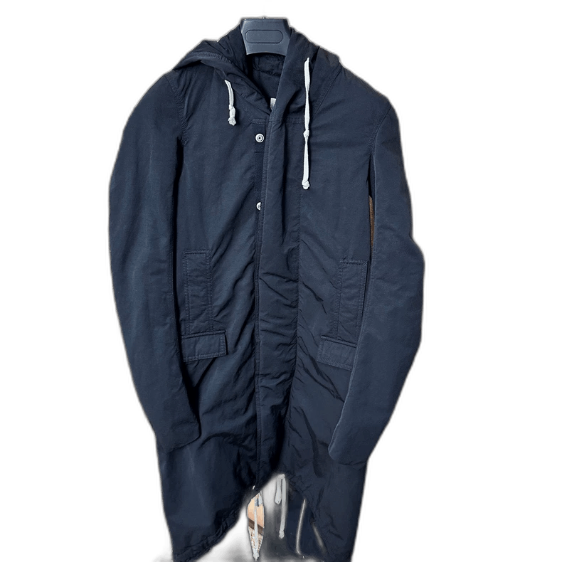 Rick Owens Rick Owens DRKSHDW Hooded Cotton Long Coat-2506 Size US XS / EU 42 / 0 - 1 Thumbnail