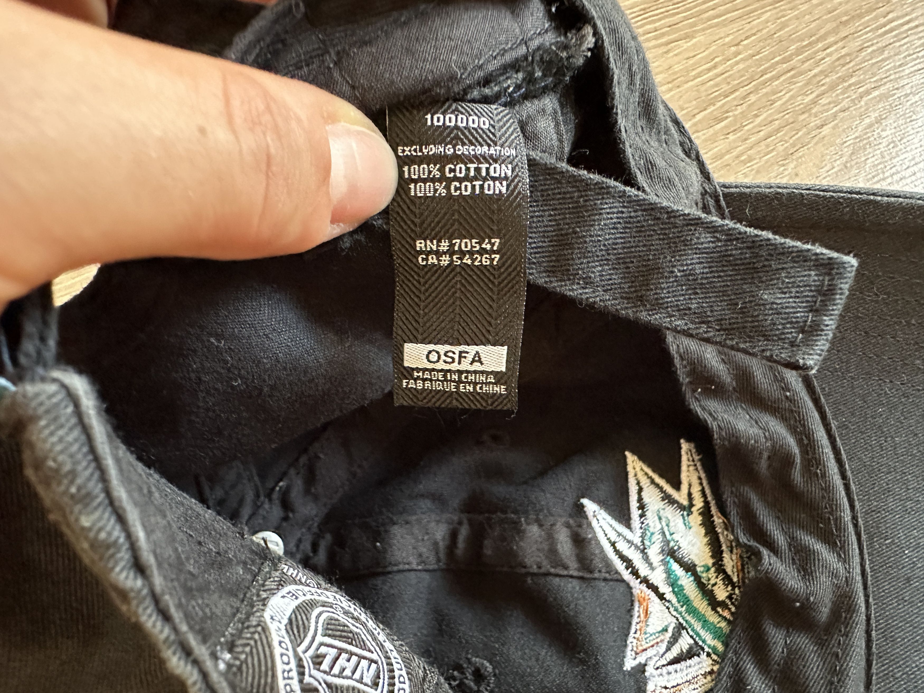 47 Brand × NHL Vintage San Jose Sharks By 47 Brand Black Baseball Cap Size ONE SIZE - 9 Thumbnail