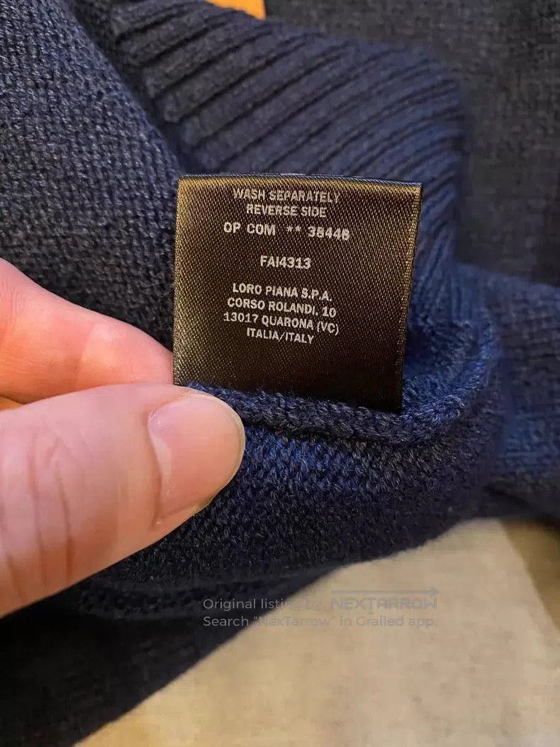 Loro Piana LoroPiana Heavy Cable Knit Cashmere Sweater. Size US L / EU 52-54 / 3 - 8 Thumbnail