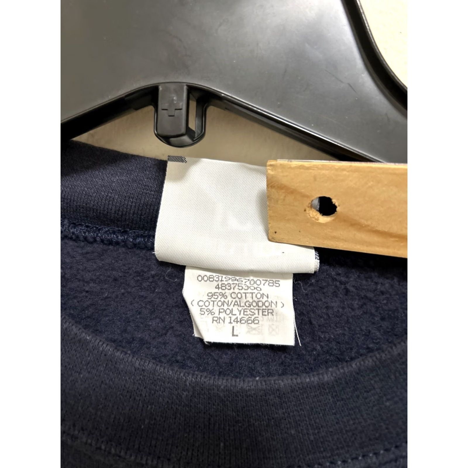 Lee Lee Sweatshirt Mens Large Blue Navy Ultraweight Crewneck Pullover Softball Size US L / EU 52-54 / 3 - 7 Thumbnail