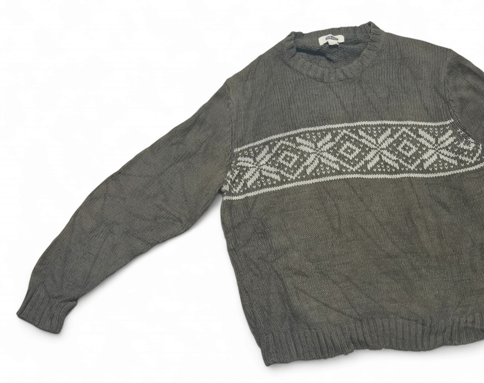 Old Navy OLD NAVY Ethnic Striped Motifs Pattern Knit Cotton Sweater Size US XL / EU 56 / 4 - 3 Thumbnail