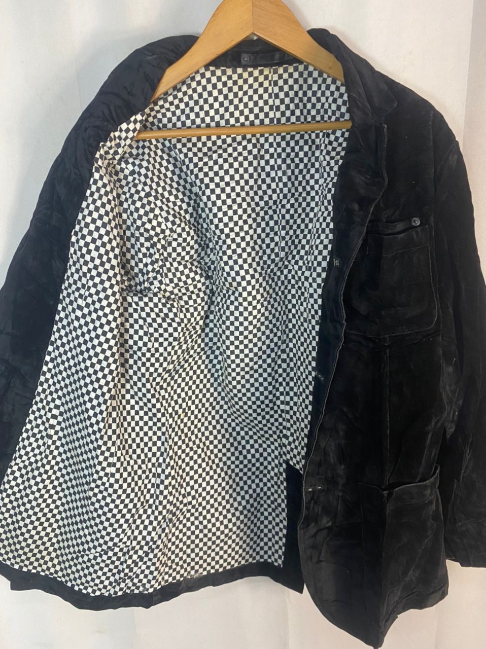 In the attic button black jacket