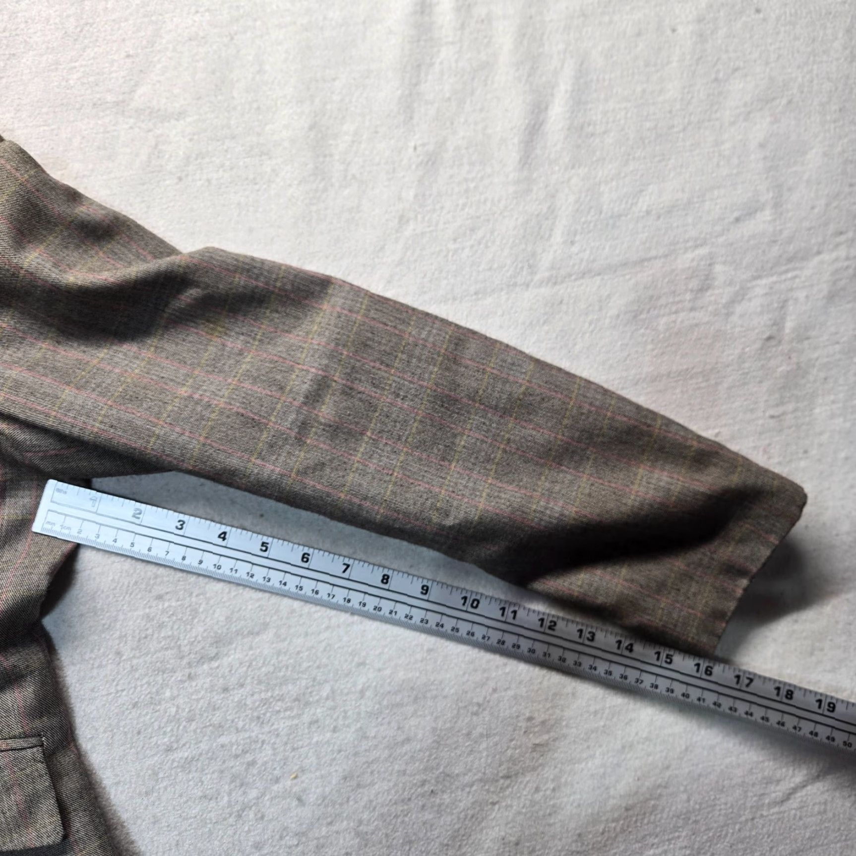 Vintage Larry Levine Blazer Women Size 12 Gray Single-Breasted 1-Button Classic Notch Lapel Lined Formal Workwear Jacket Size XL / US 12-14 / IT 48-50 - 5 Thumbnail