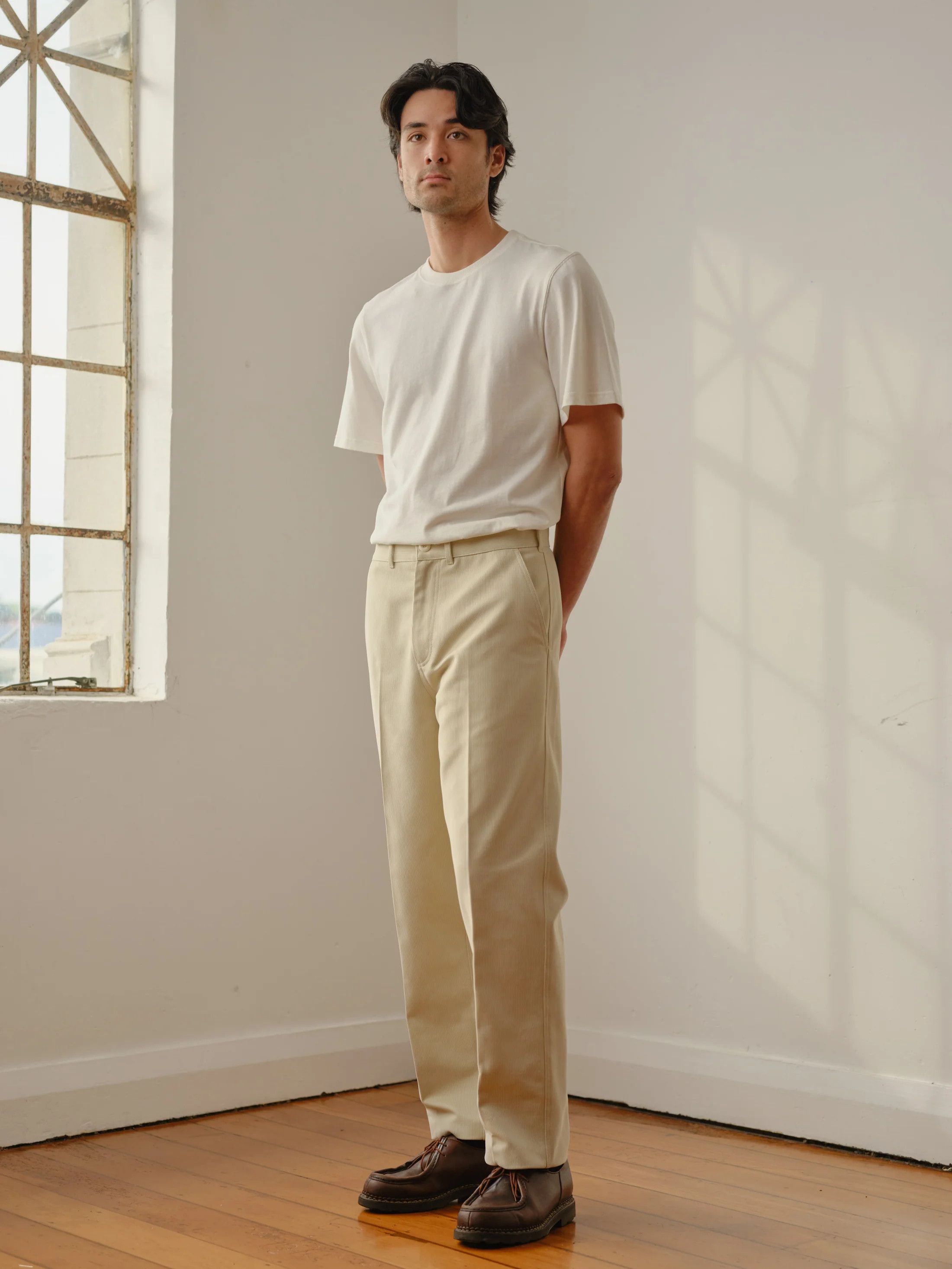 Other 💚 Thom Morison Bedford Pant Cream Small NEW Size US 32 / EU 48 - 5 Thumbnail