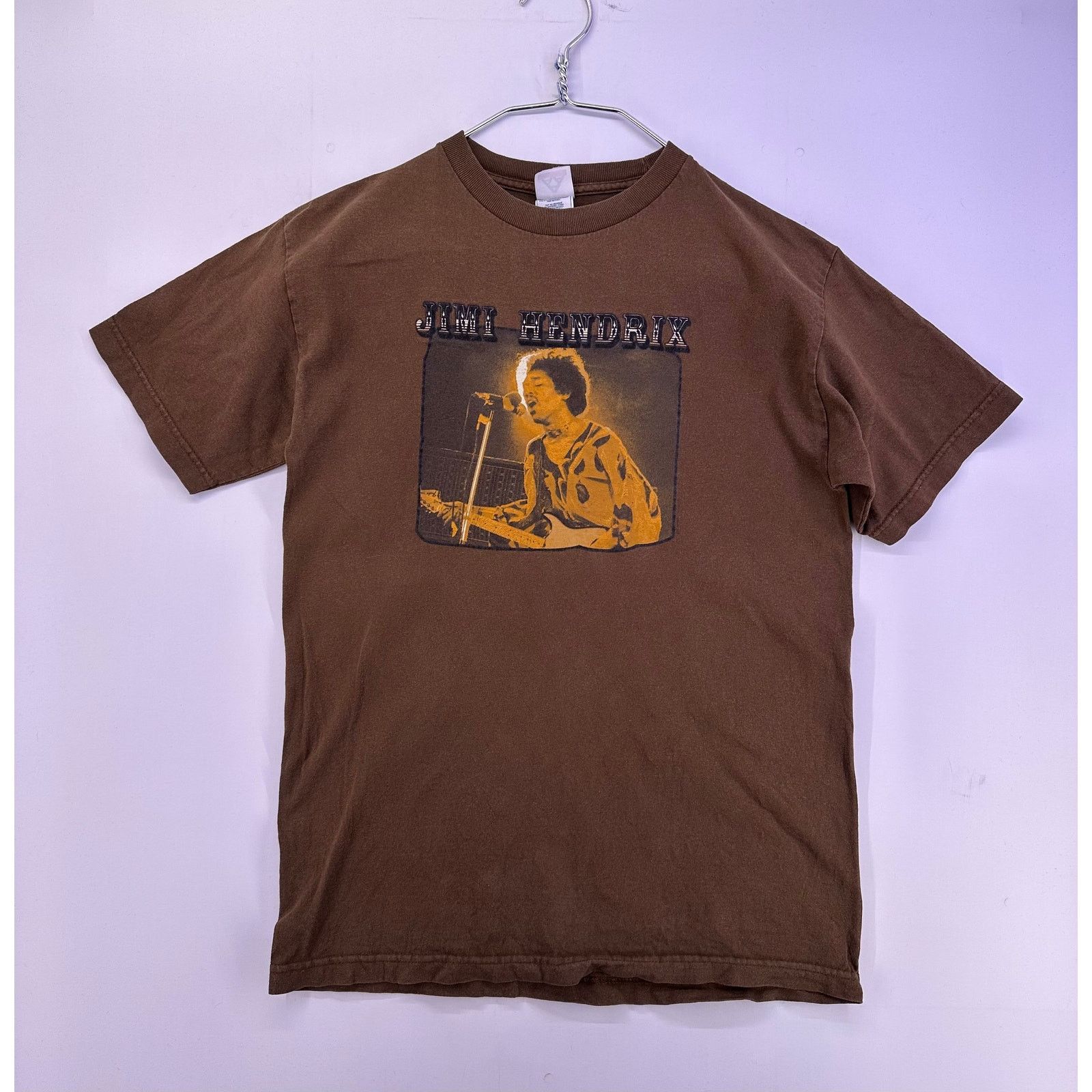AAA Vintage 02 Y2K Jimi Hendrix T-Shirt Sz Medium Brown Size US M / EU 48-50 / 2 - 1 Thumbnail