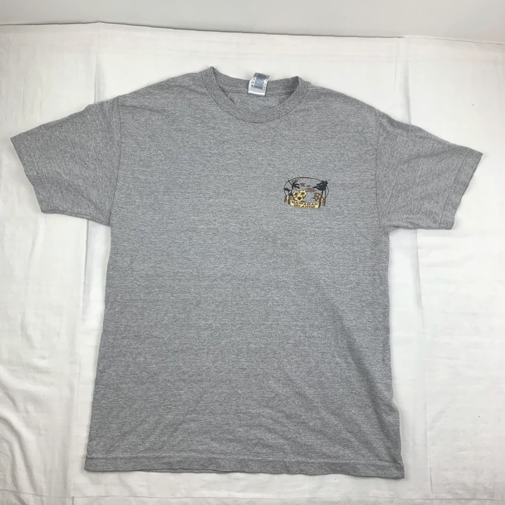 Vintage VINTAGE Hawaiian Islands T Shirt Adult Large Gray Travel Tropical Ocean Nature Size US L / EU 52-54 / 3 - 3 Thumbnail