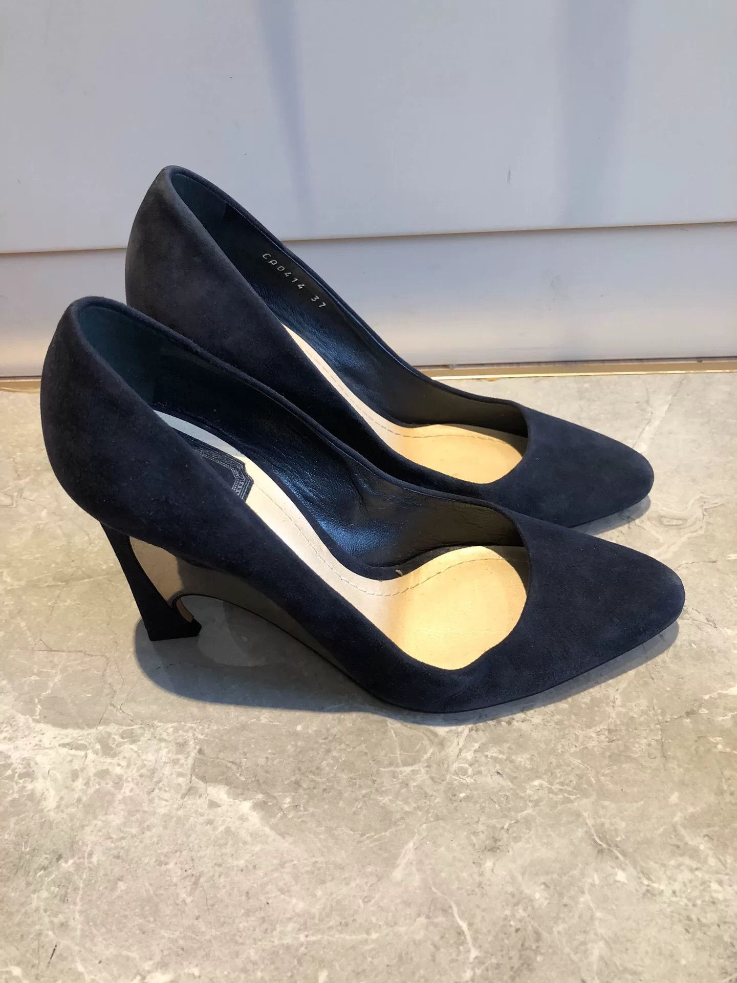 Japanese Brand Dior Limited Suede Metal Heel Shoes Size US 6 / IT 36 - 1 Thumbnail