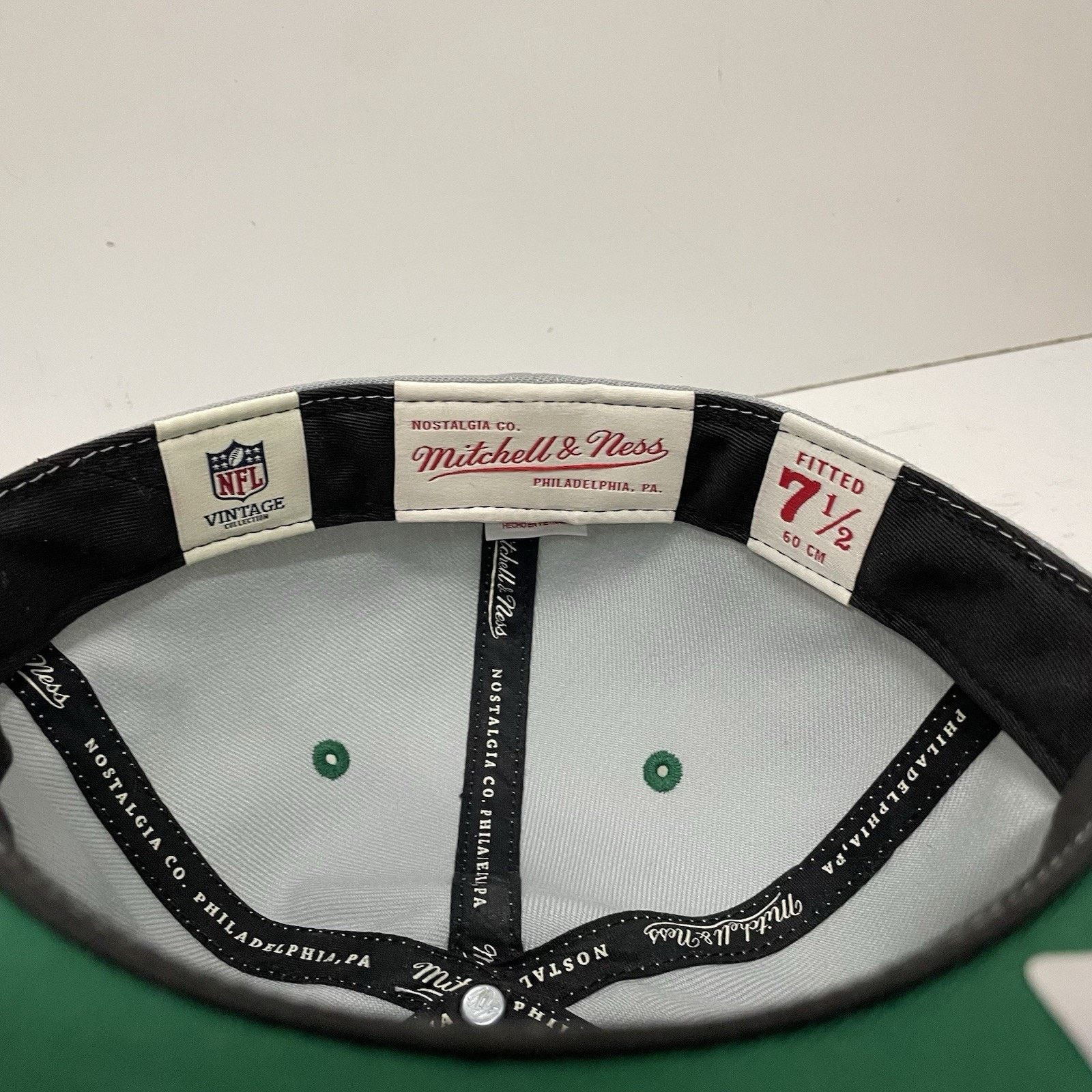 Mitchell & Ness Philadelphia Eagles Hat Mitchell & Ness Fitted Cap 7.5 Gray Size ONE SIZE - 7 Thumbnail