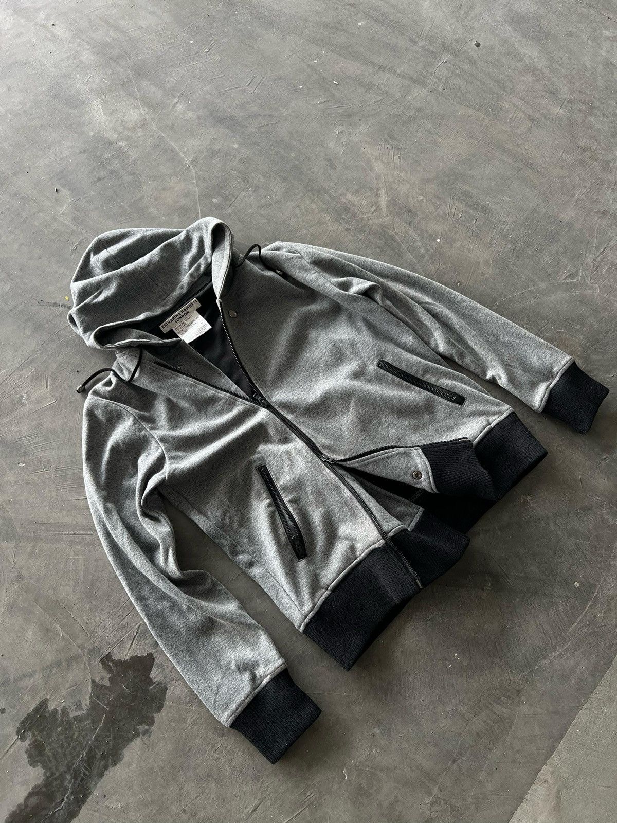 Katherine Hamnett London double zip hoodie