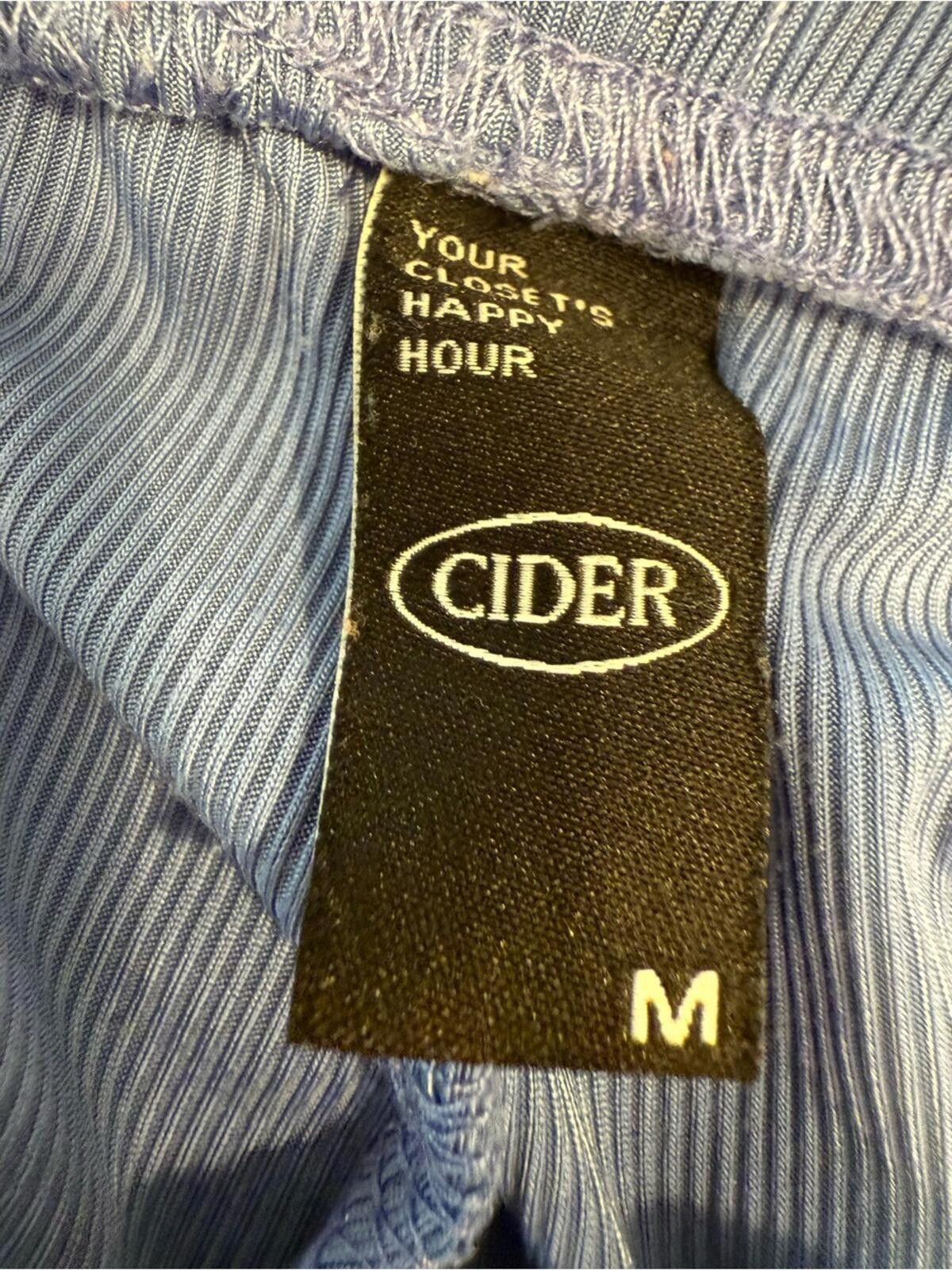 Cyderhouse Cider Carolina blue lounge pants elastic drawstring waist M Size 32" / US 10 / IT 46 - 3 Thumbnail