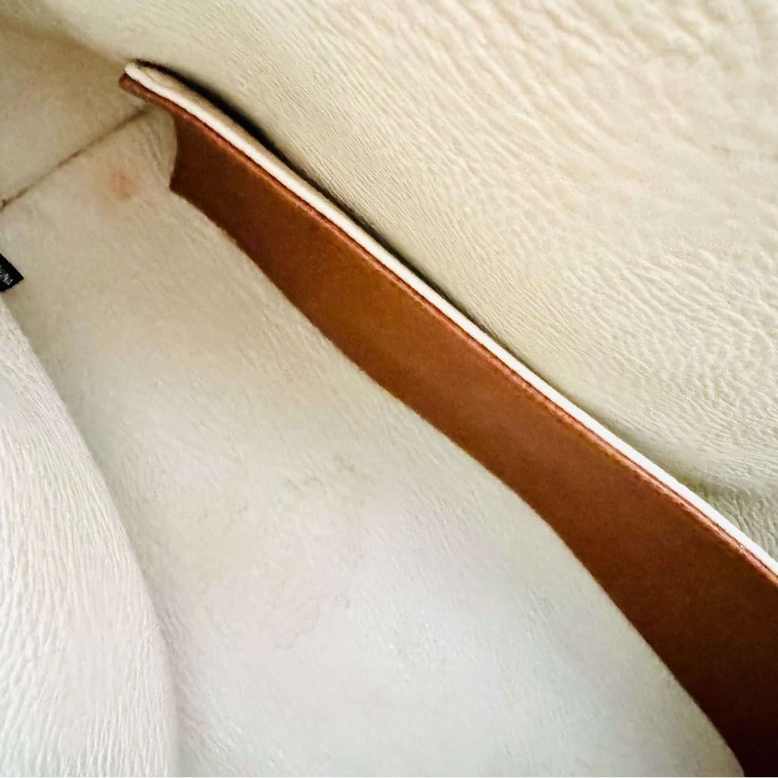 Anthropologie ANTHROPOLOGIE Brown Off White Zip Pouch Vegan Leather Purse Size ONE SIZE - 15 Thumbnail