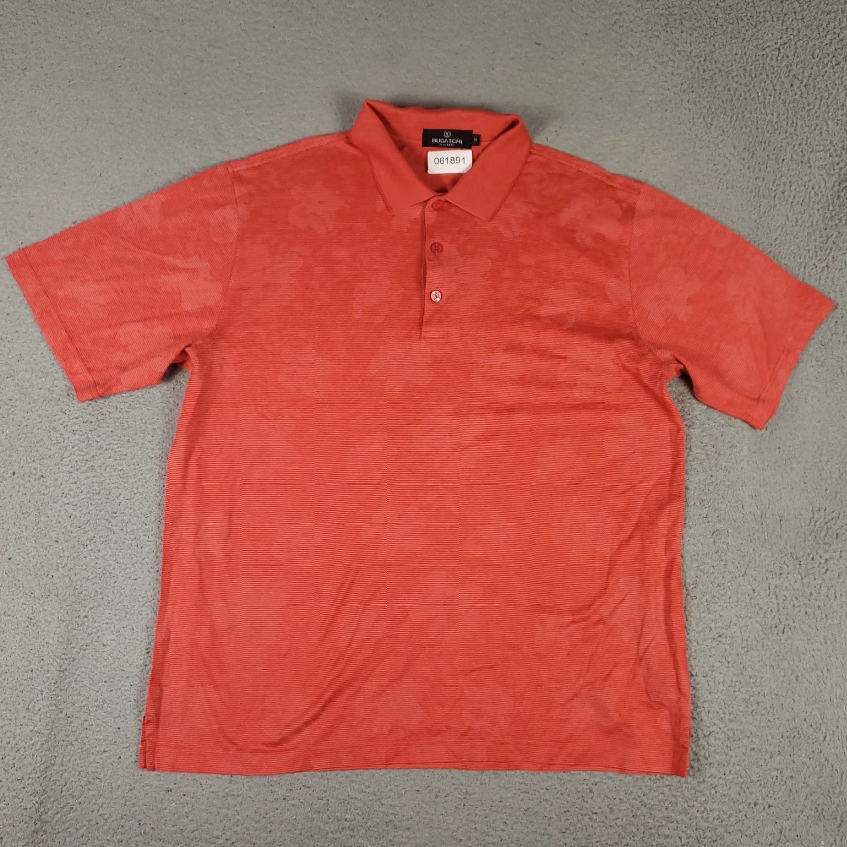 BUGATCHI BUGATCHI Polo Shirt Mens M Red Floral Modern Fit Casual Golf Size US M / EU 48-50 / 2 - 2 Thumbnail