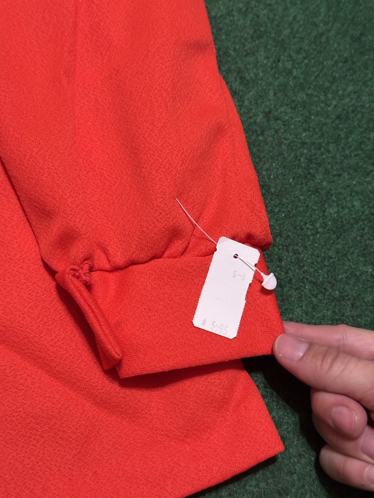Vintage Vintage 70s Lady Blair Red Blouse Talon Zipper Retro Red Size XL / US 12-14 / IT 48-50 - 4 Thumbnail
