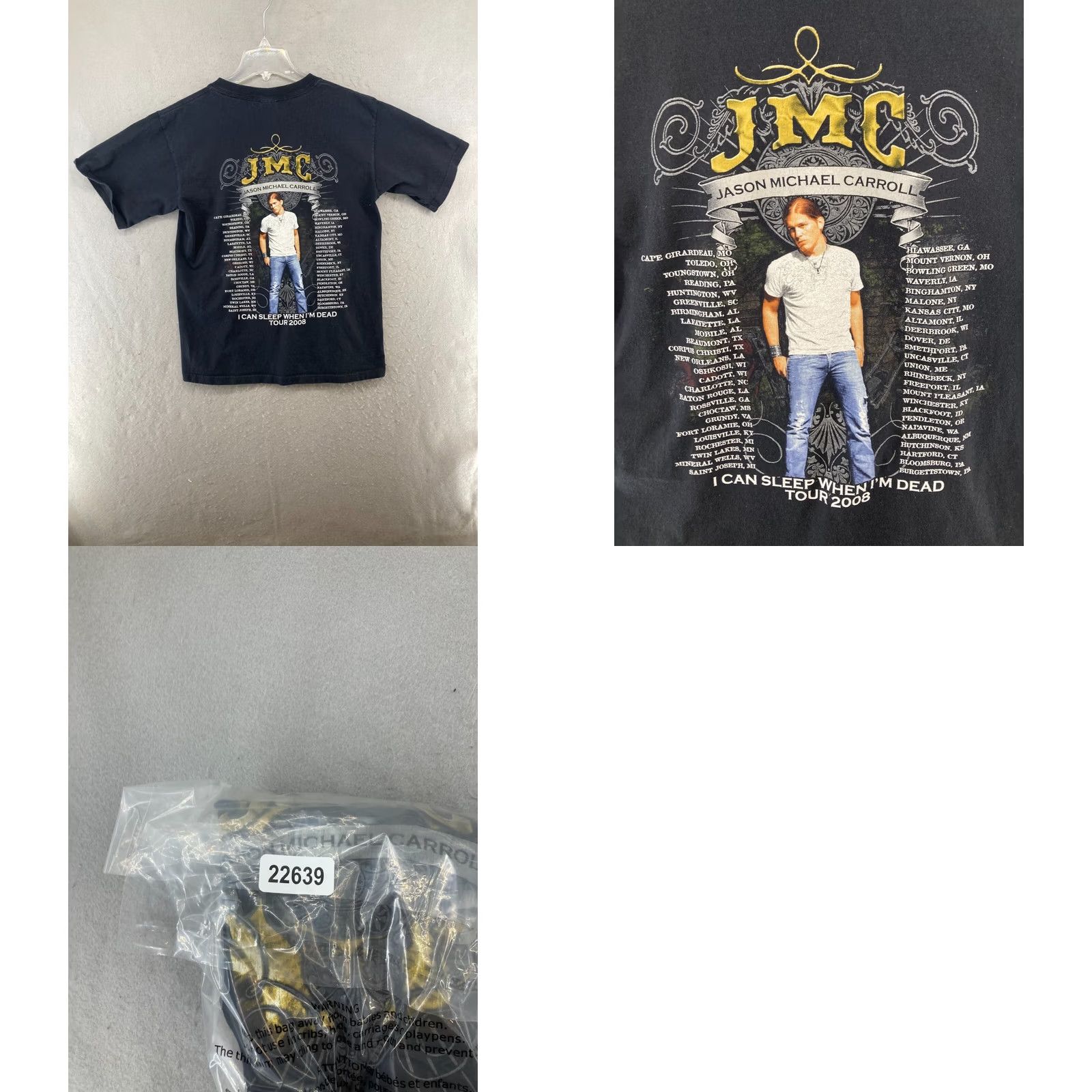 Anvil Jason Michael Carroll TShirt Medium Black I Can Sleep Tour 2008 Concert Mens Size US M / EU 48-50 / 2 - 8 Thumbnail